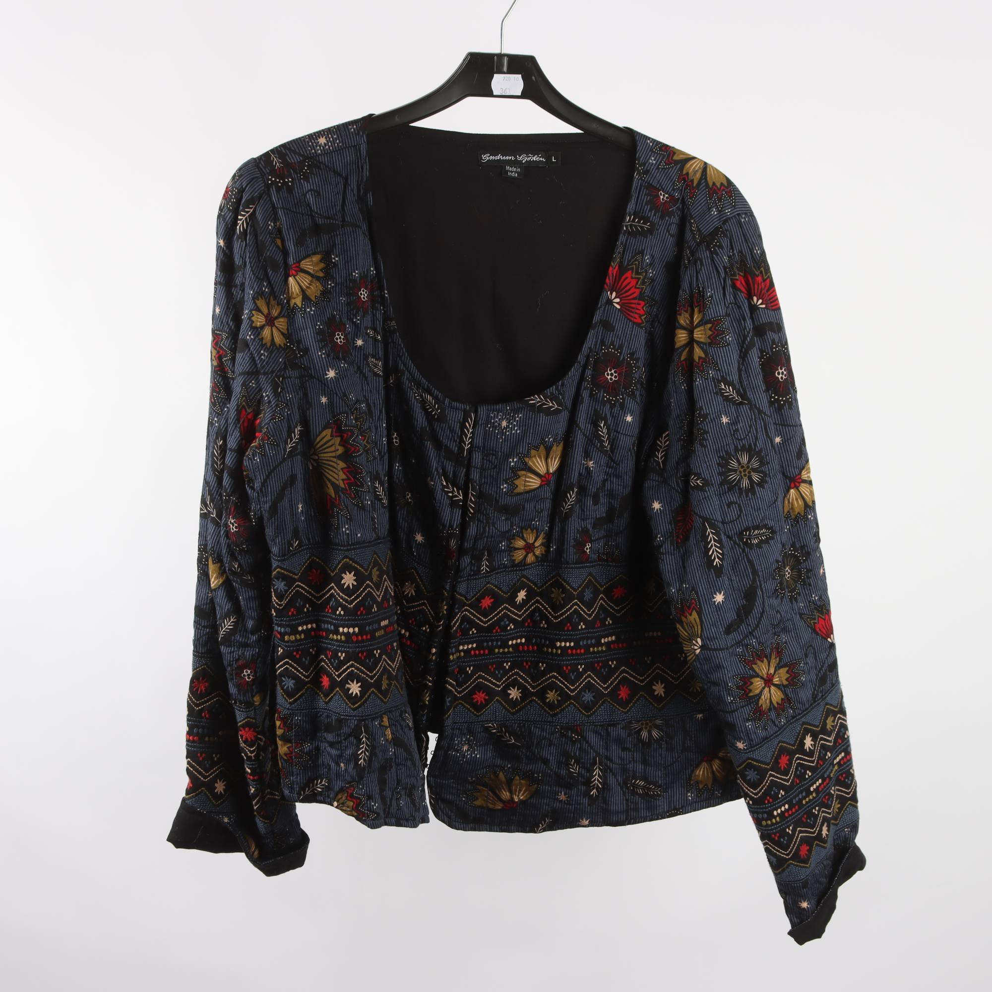 Jacka, Gudrun Sjödén, mönstrad, blå, stl. L.