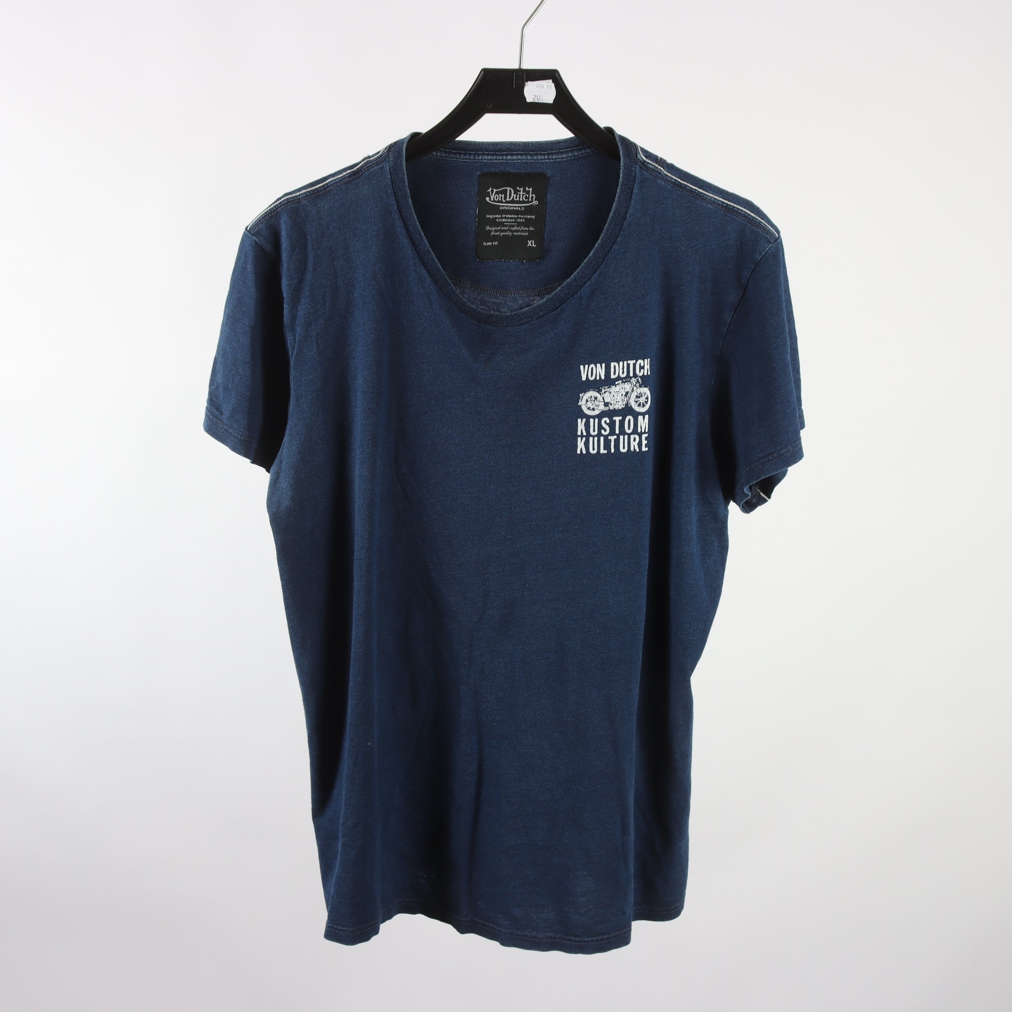 T-shirt, Von Dutch, blå, stl. XL