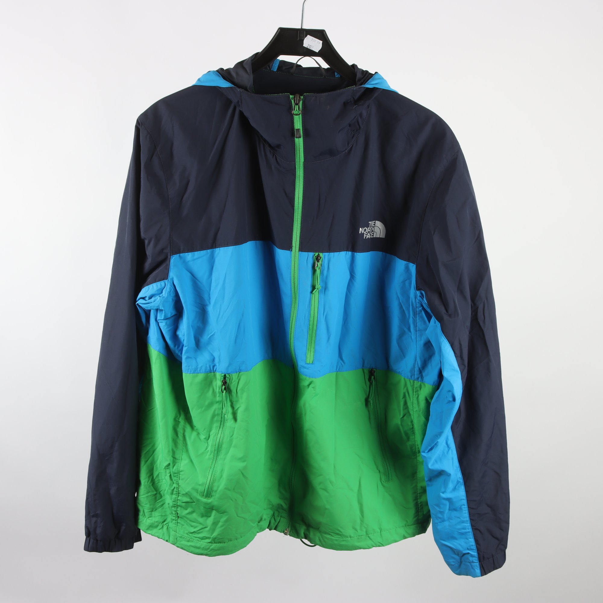 Jacka, The North Face, blå, grön, stl. L