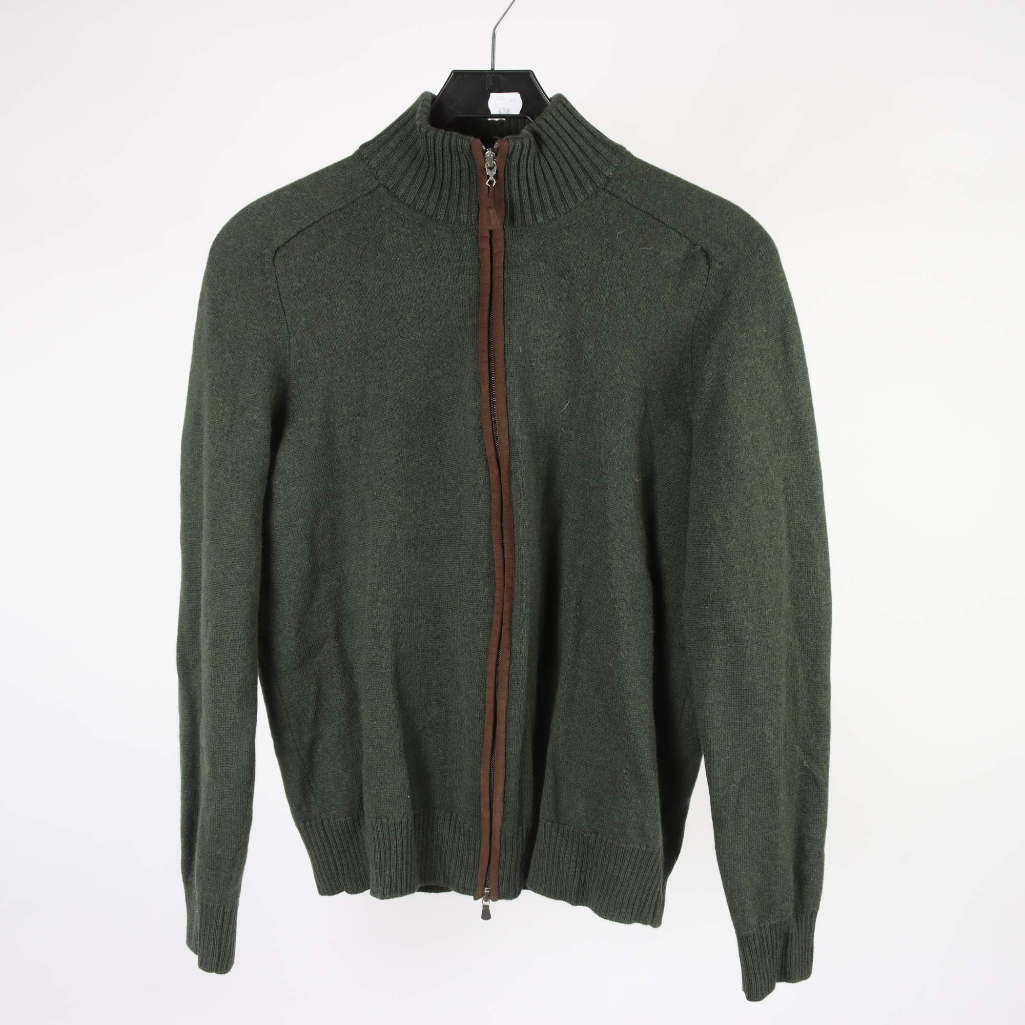 Kofta, Gran Sasso, grön, ull, stl. 52.