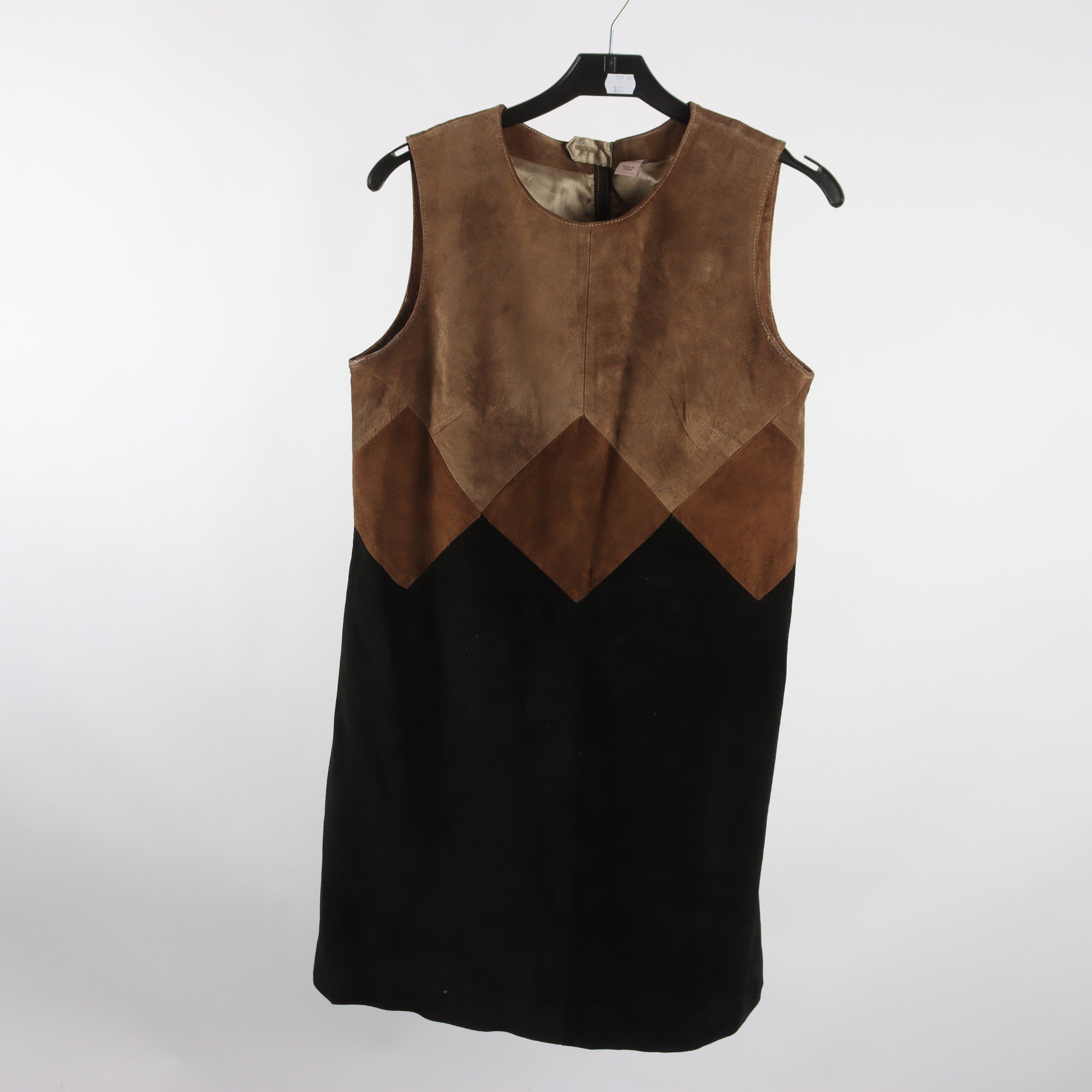 Klänning, Okänd, brun, svart, mocca, stl. S.