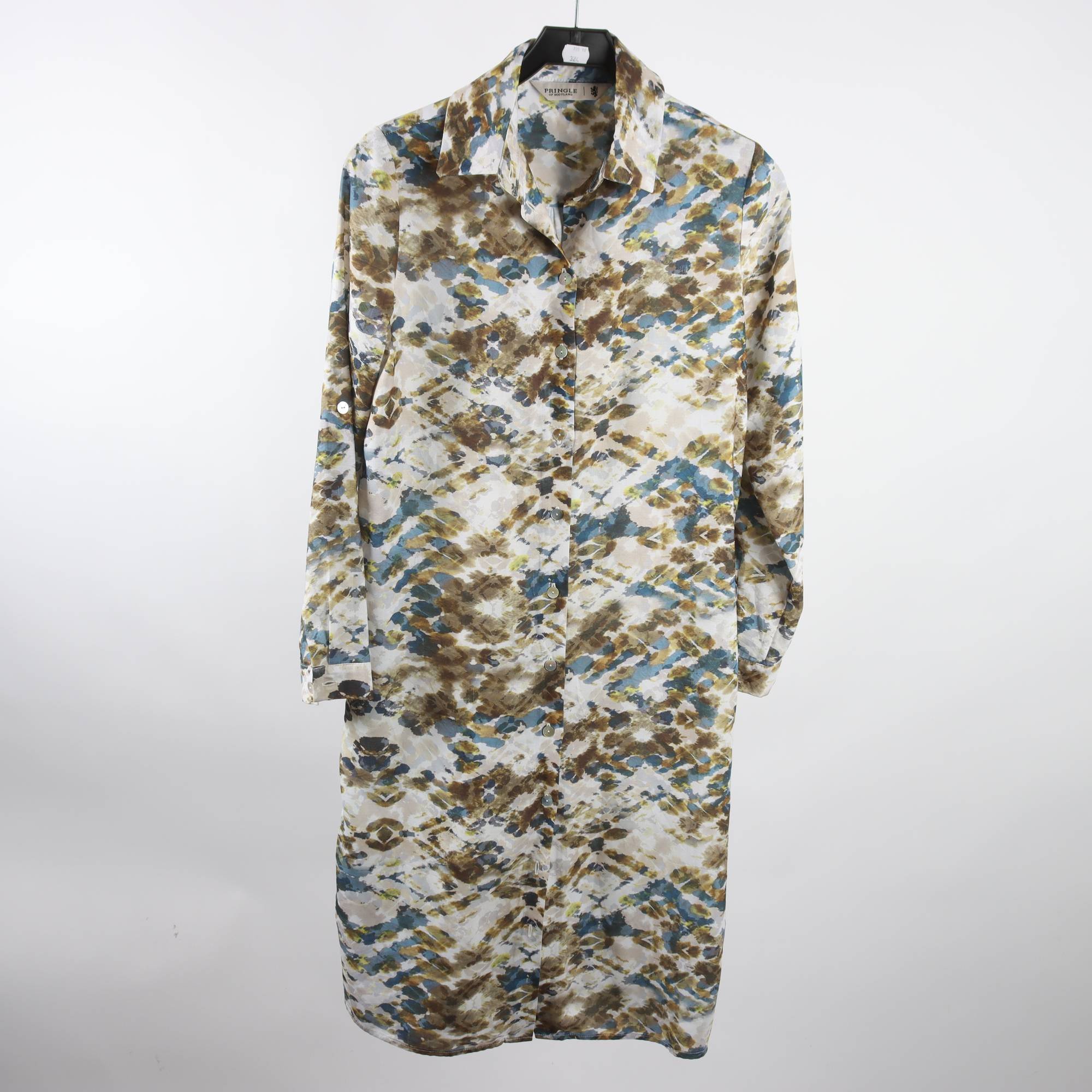 Klänning, Pringle of Scotland, blå, grön, grå, stl. XS.