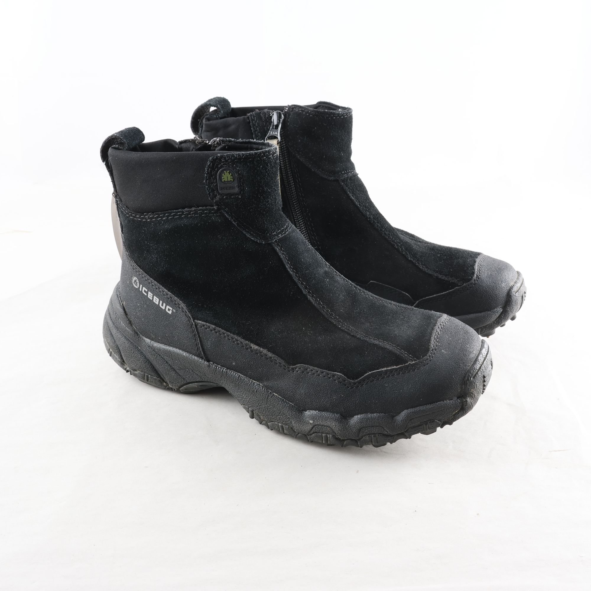 Skor, Icebug, svart, med dobbar, stl. 38