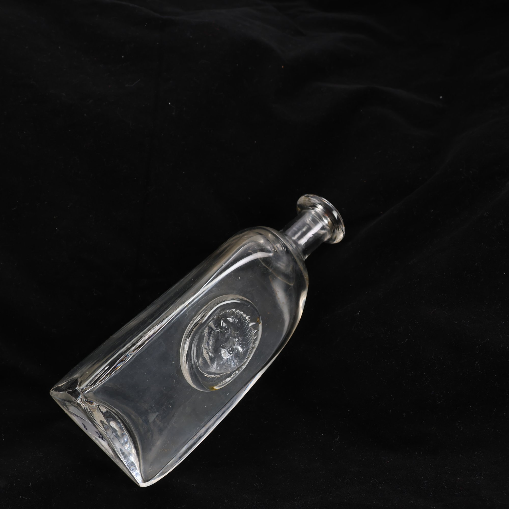 Flaska, Boda, Glas, Erik Höglund, sign.