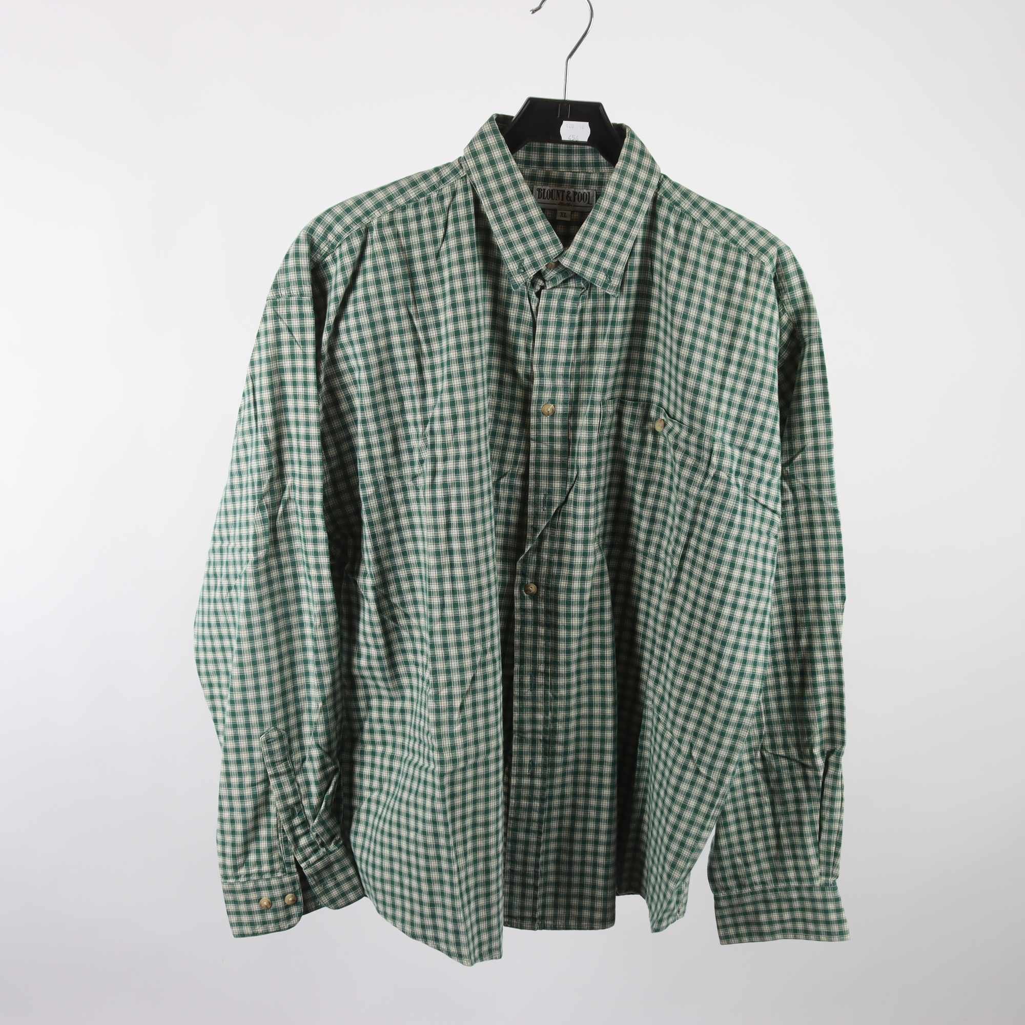 Skjorta, Blount & Pool, rutig, grön, stl. XL.