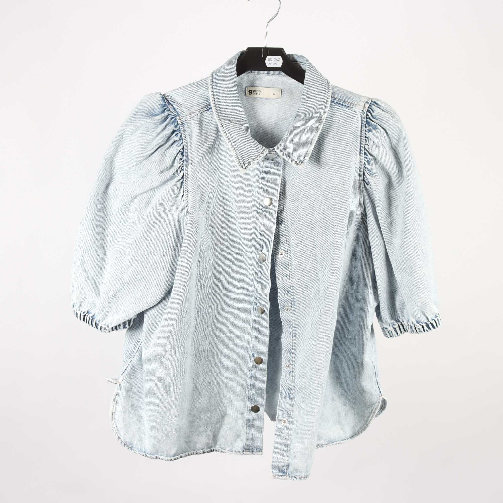 Jeansskjorta, Gina Tricot, stl. L