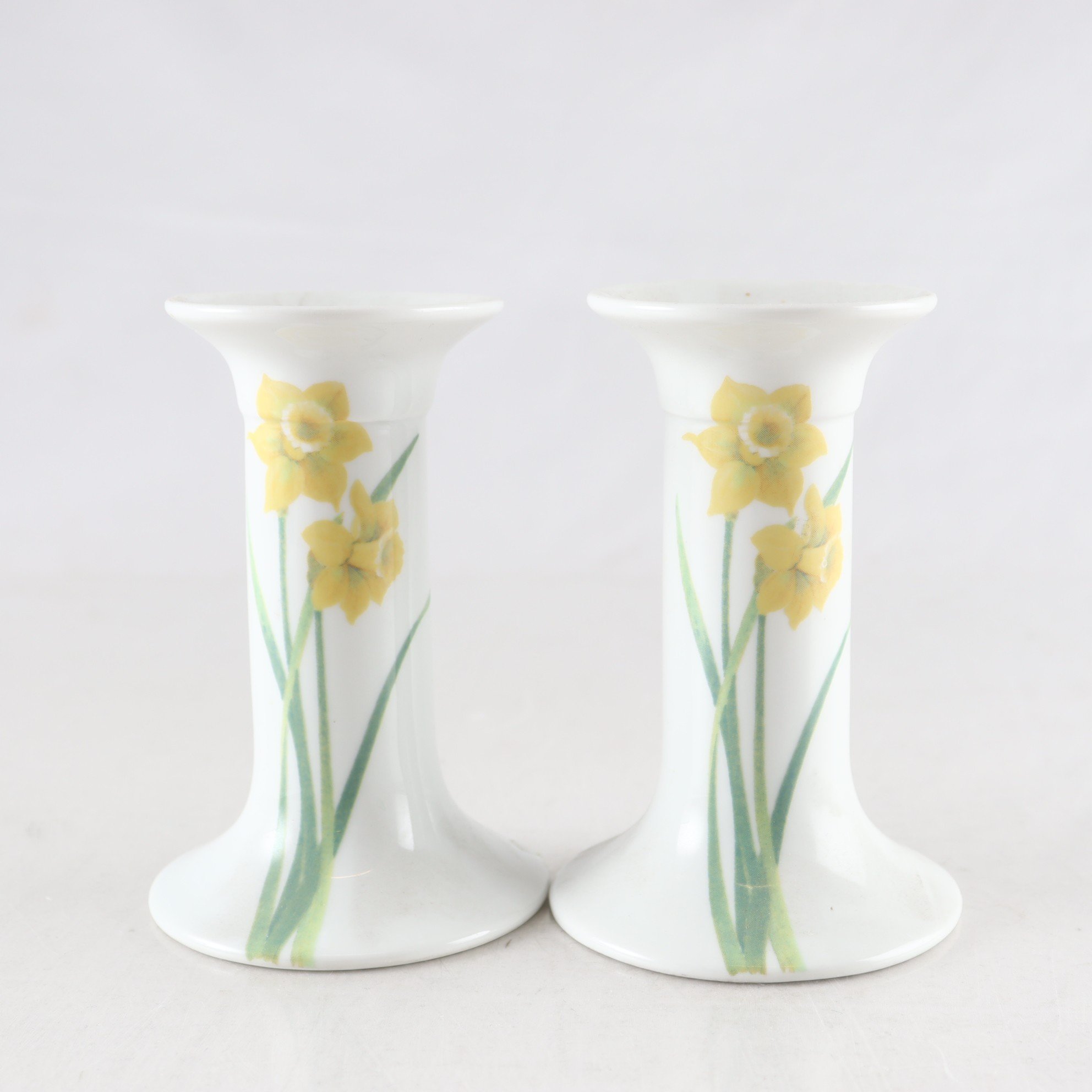 Ljusstakar, porslin, ”Glad Påsk”, Jackie Lynd, Rörstrand