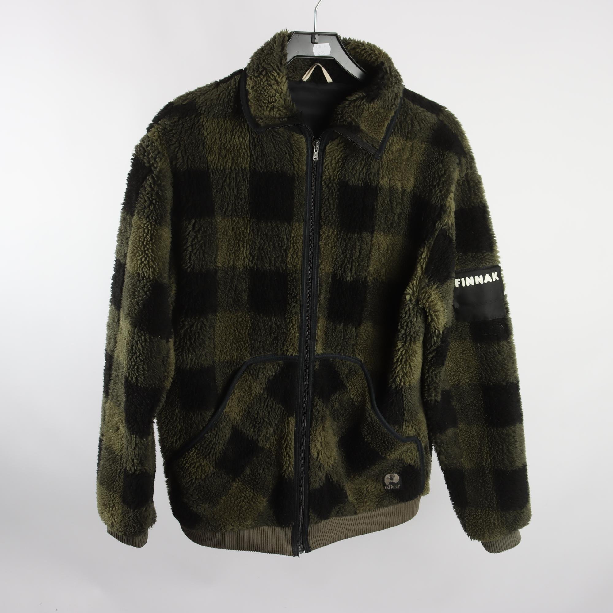 Teddytröja, Rukka, Finnak, grön, svart, stl. L.