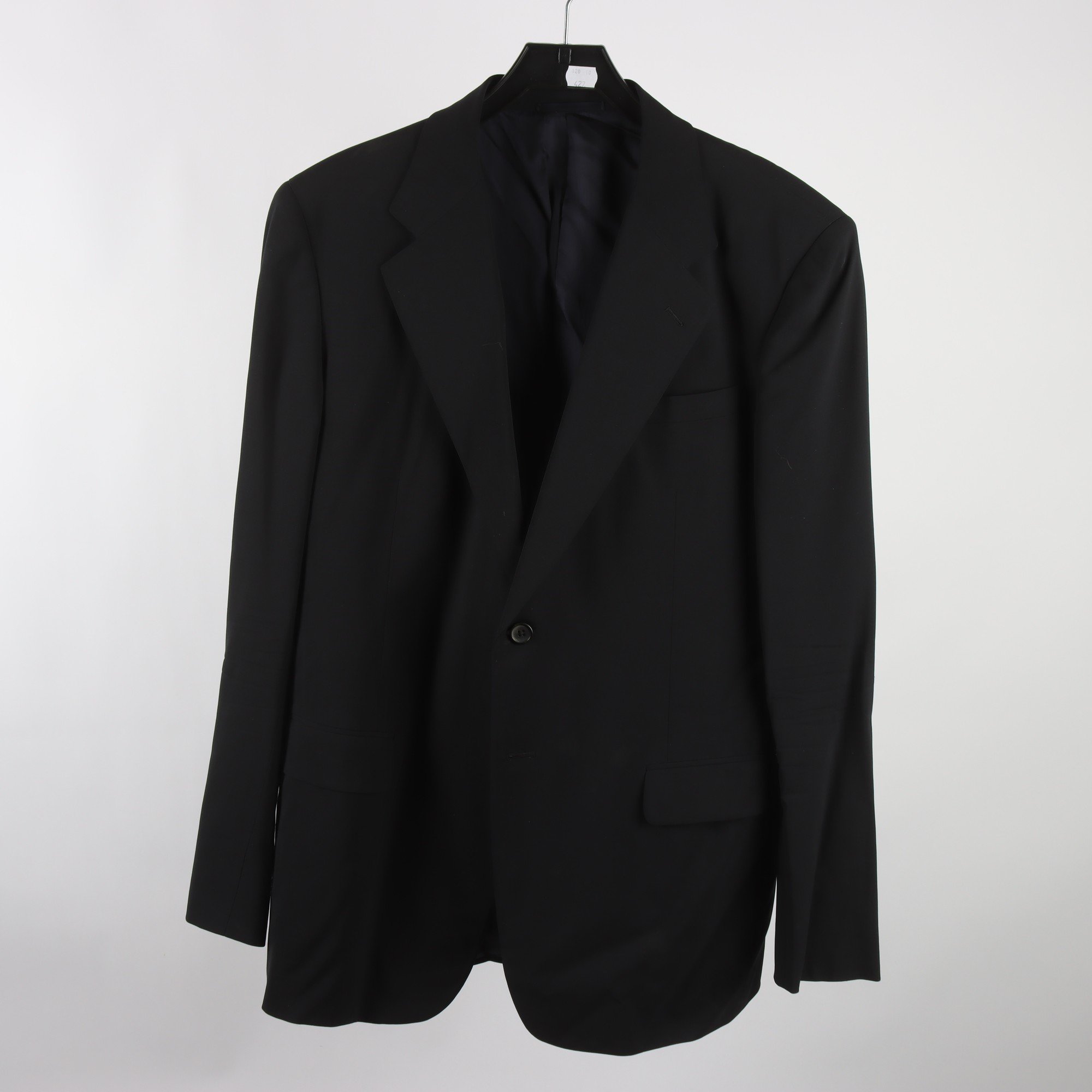 Kavaj, Prada, svart, 100% ull, stl. 52R.