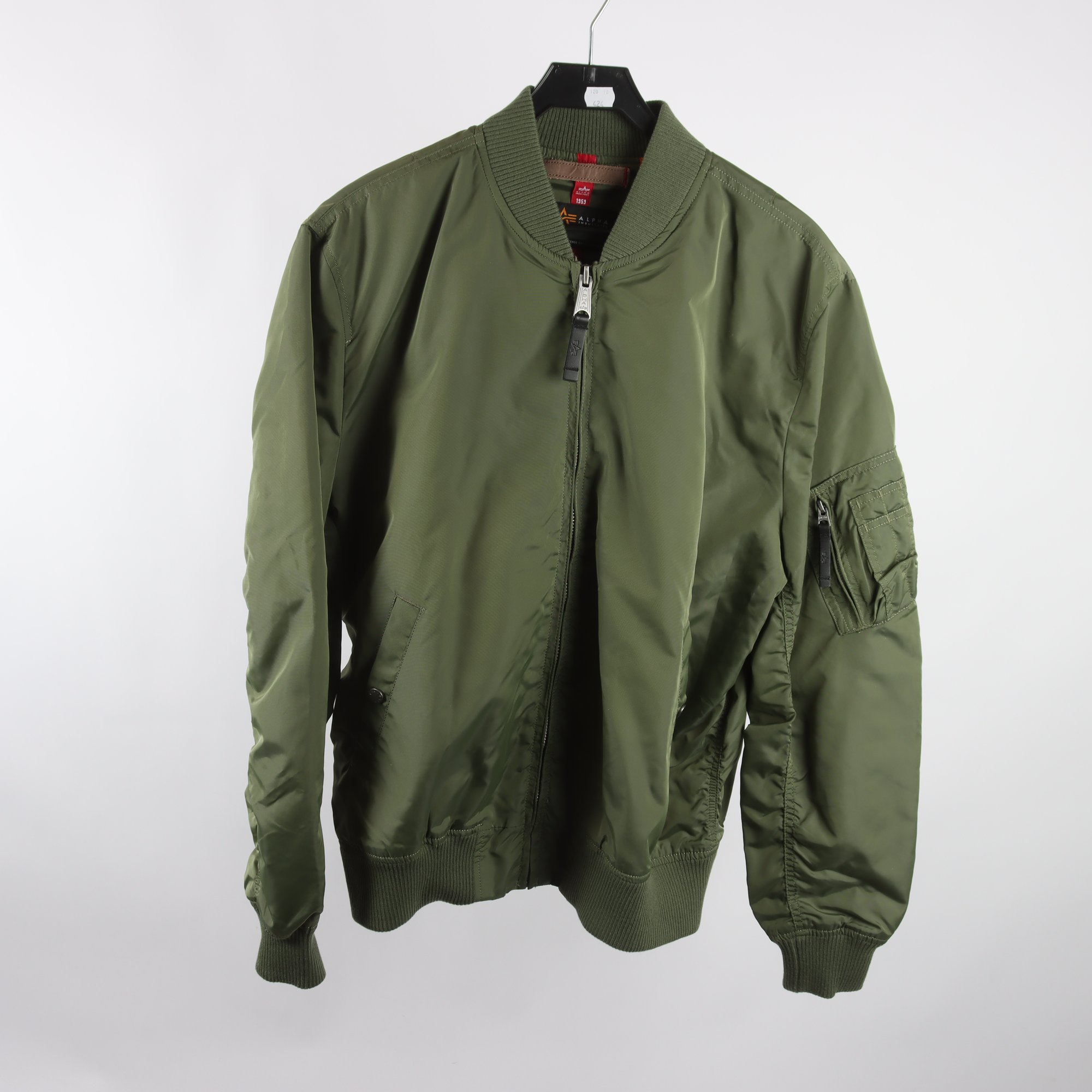 Vårjacka, Alpha Industri, grön, stl. XL.