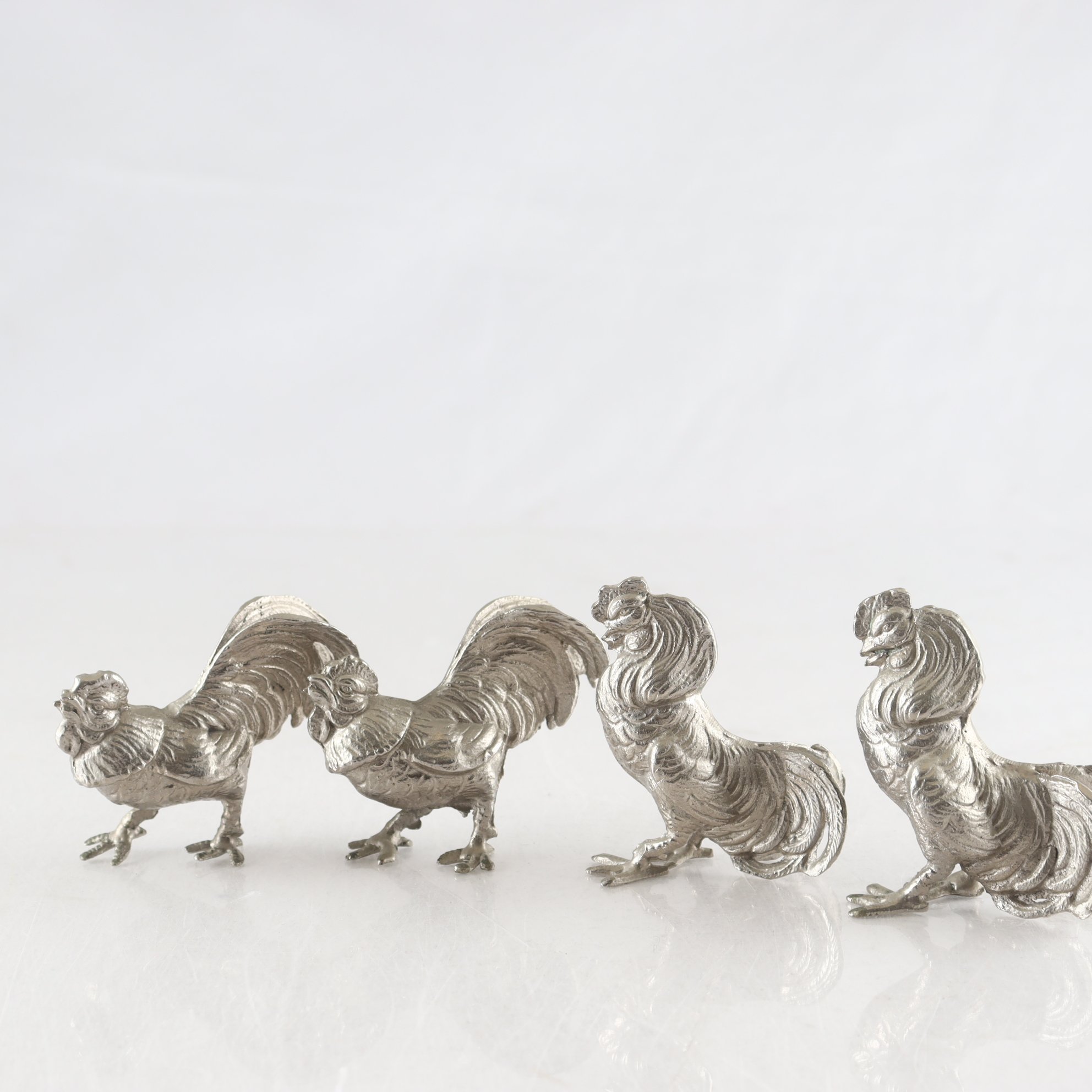 Bordsdekoration, metall, tuppar