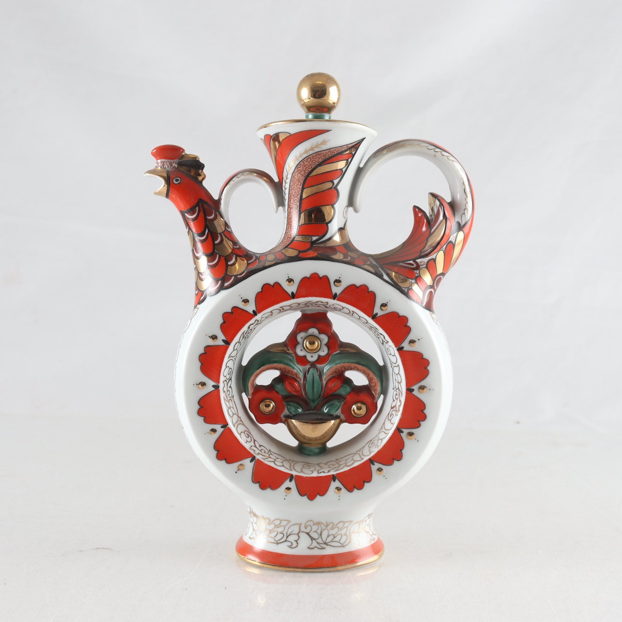 Kanna, porslin, tupp, Lomonosov. Samfraktas ej.