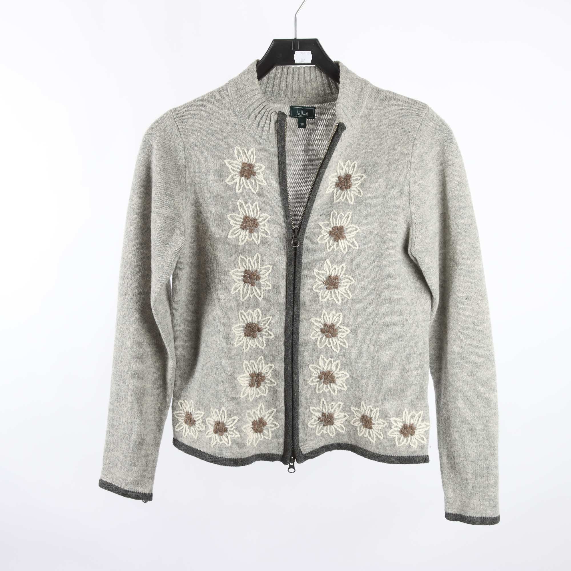 Kofta, Luis Steindl, grå, 100% ull, stl. 38.