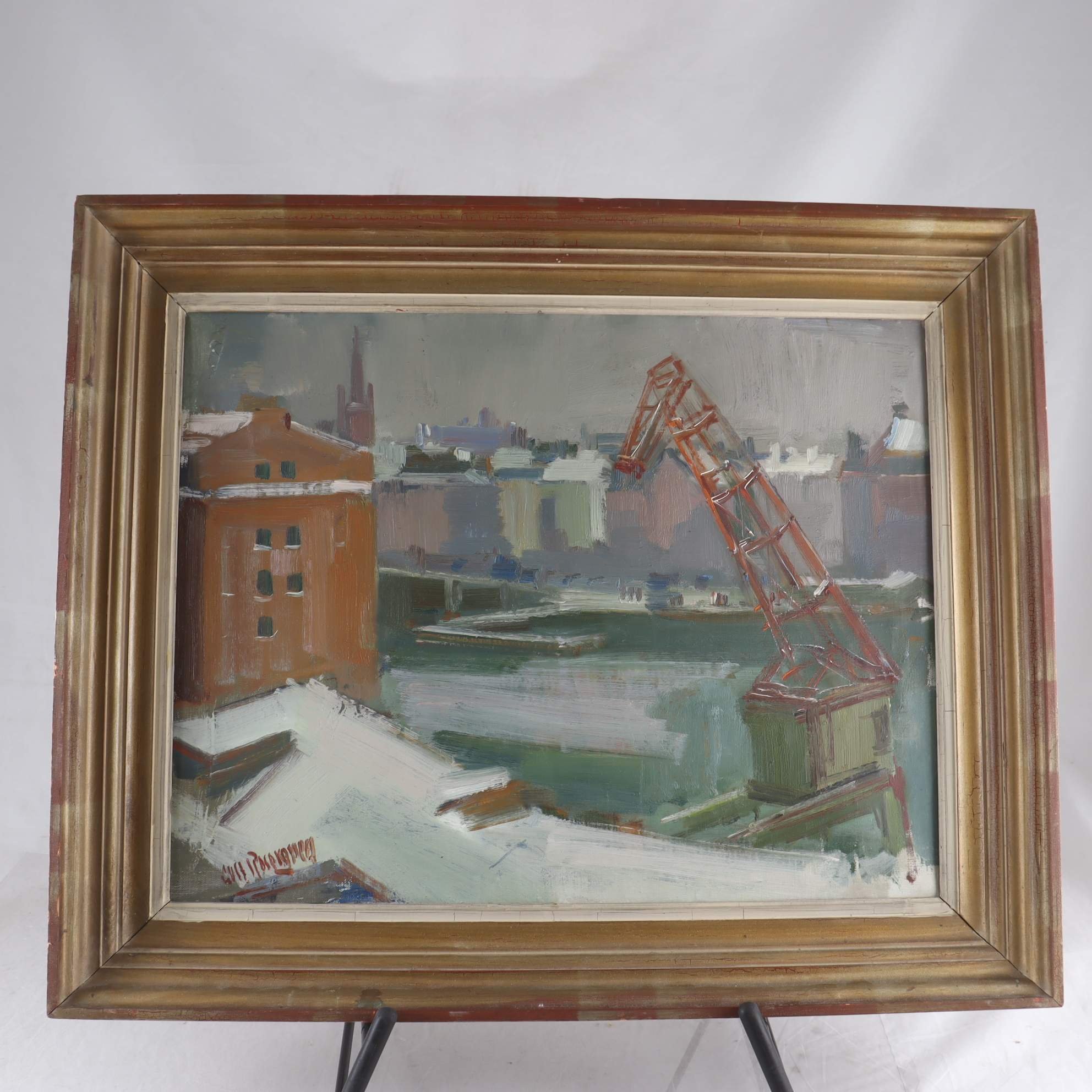 Olja på duk, Gustav Rosengren, (1893-1963), sign. Endast avhämtning.