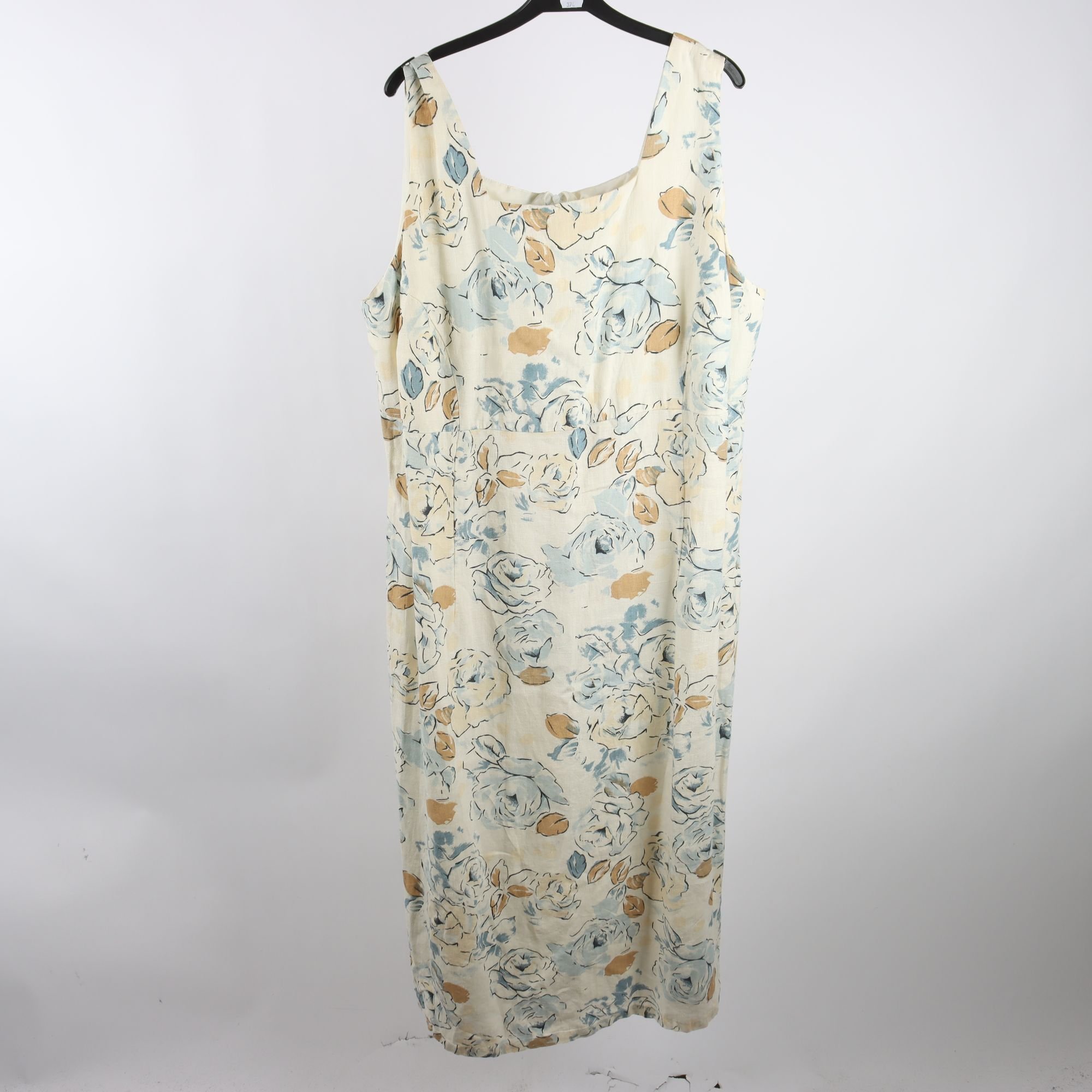 Klänning, Wendela, beige, 100% lin, stl. D50.