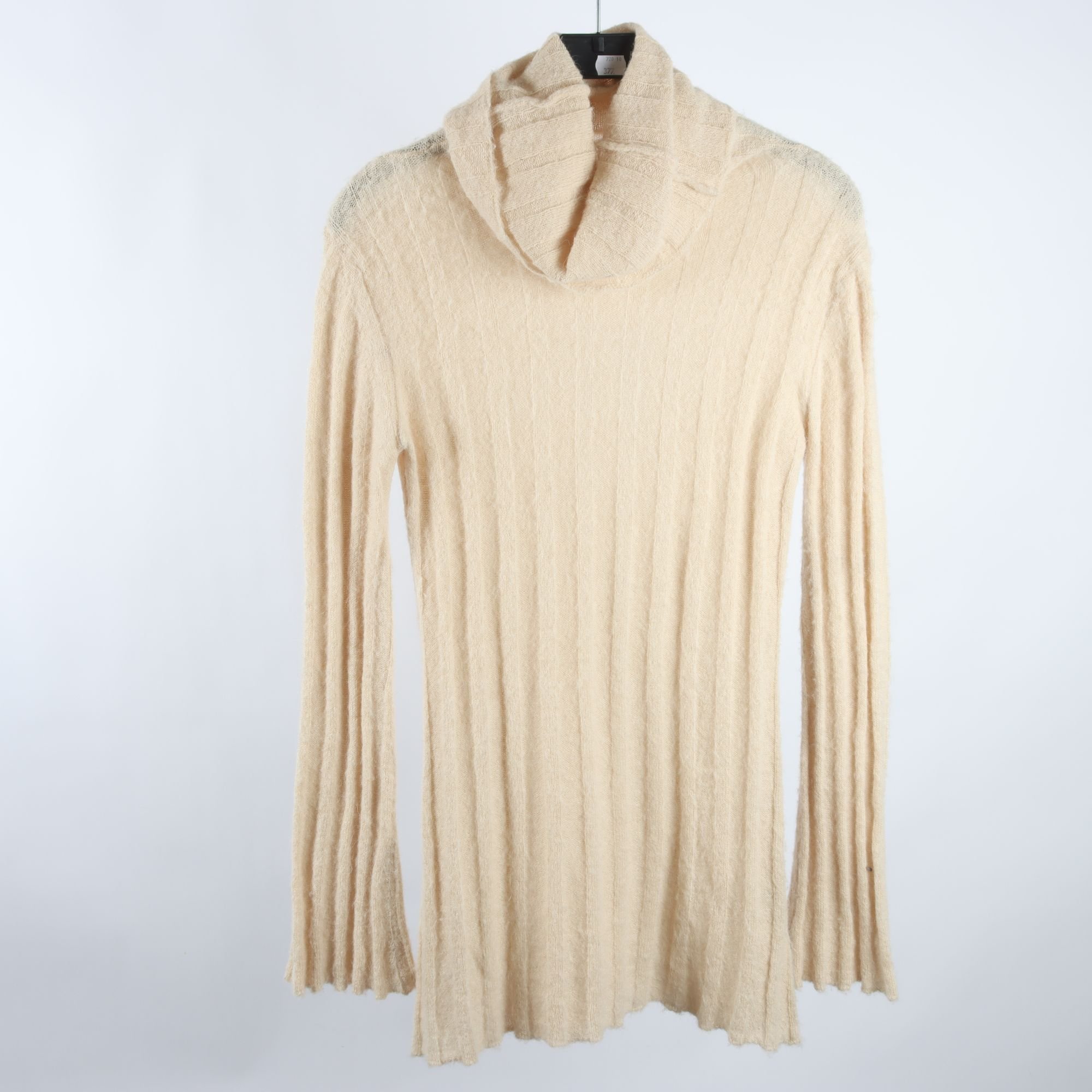 Klänning, Dagmar, beige, stickad, ull, alpaca, stl. ca. S.