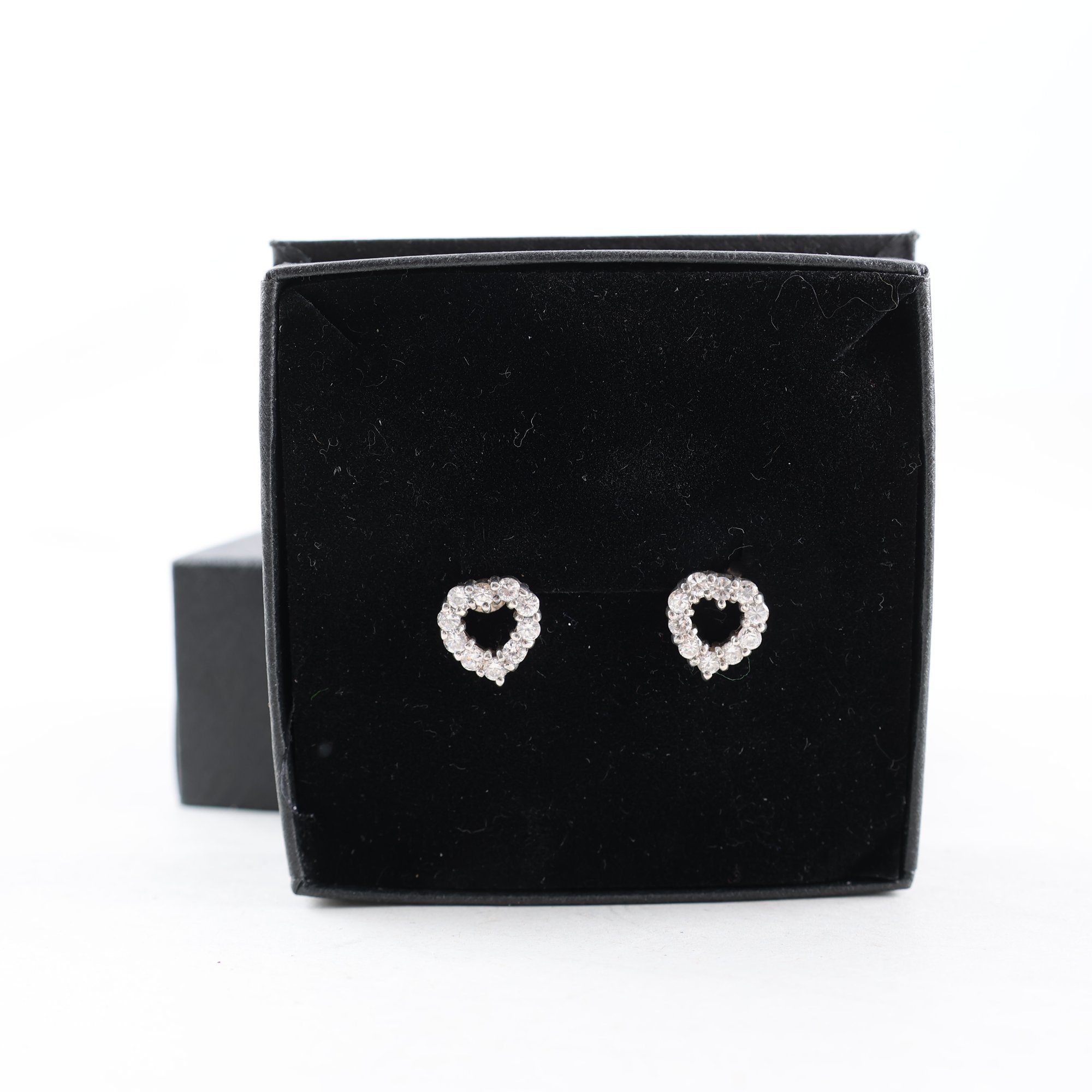 Örhängen, silver, stenar, brv: 1.6g