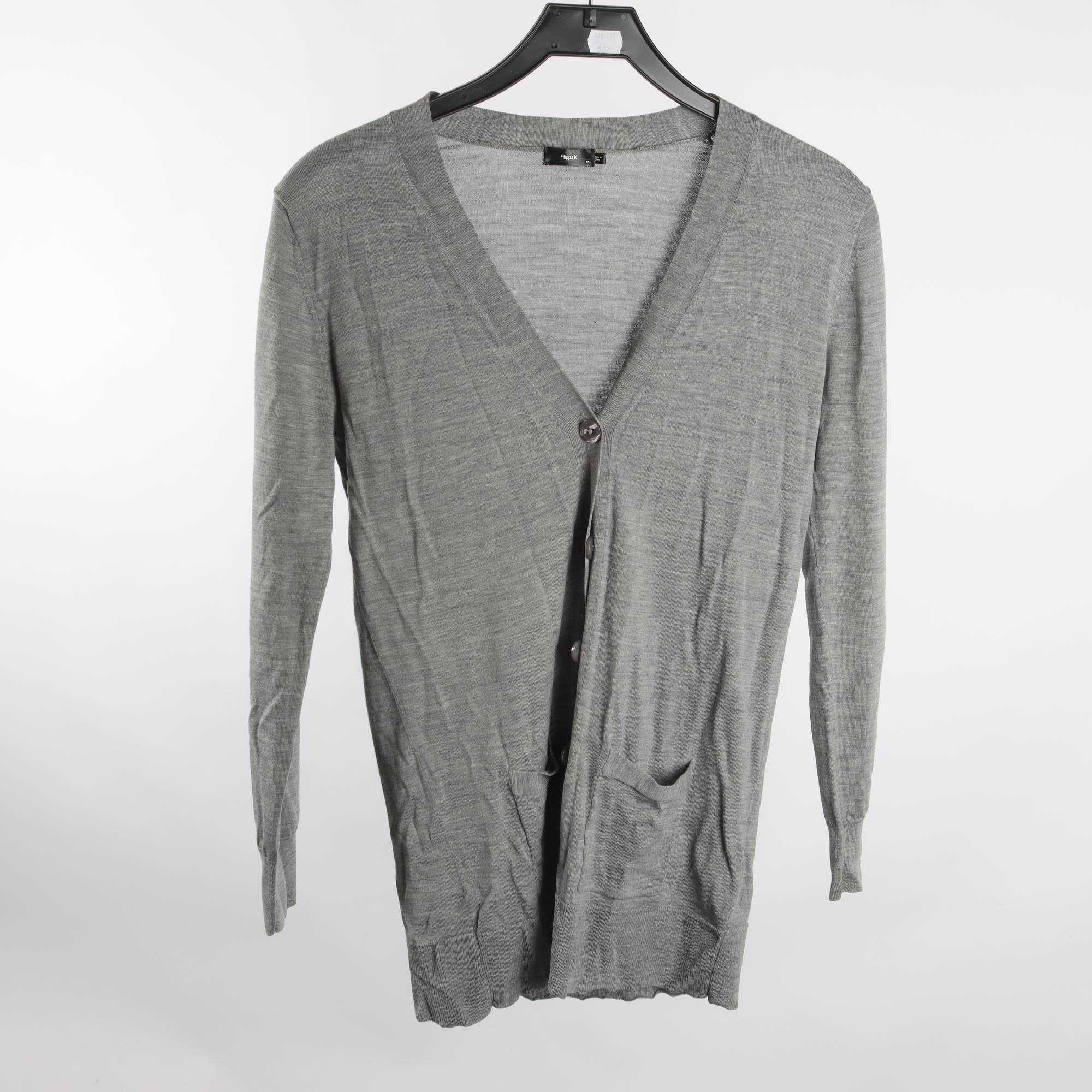 Kofta, Filippa K, grå, stl. 100% ull, stl. XS.