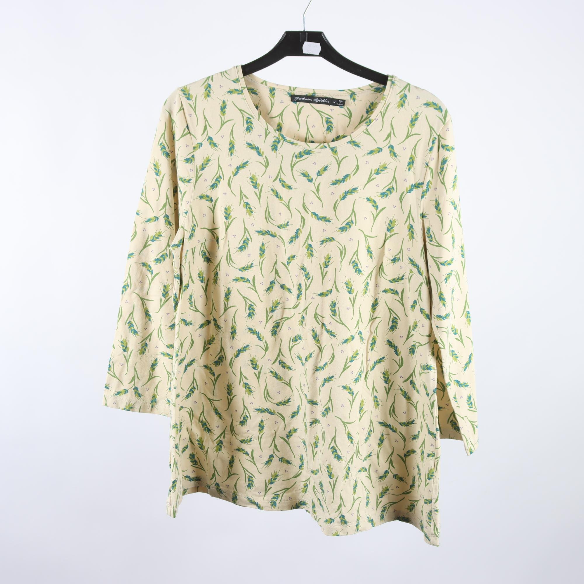 Tröja, Gudrun Sjödén, beige, grön, stl. M.