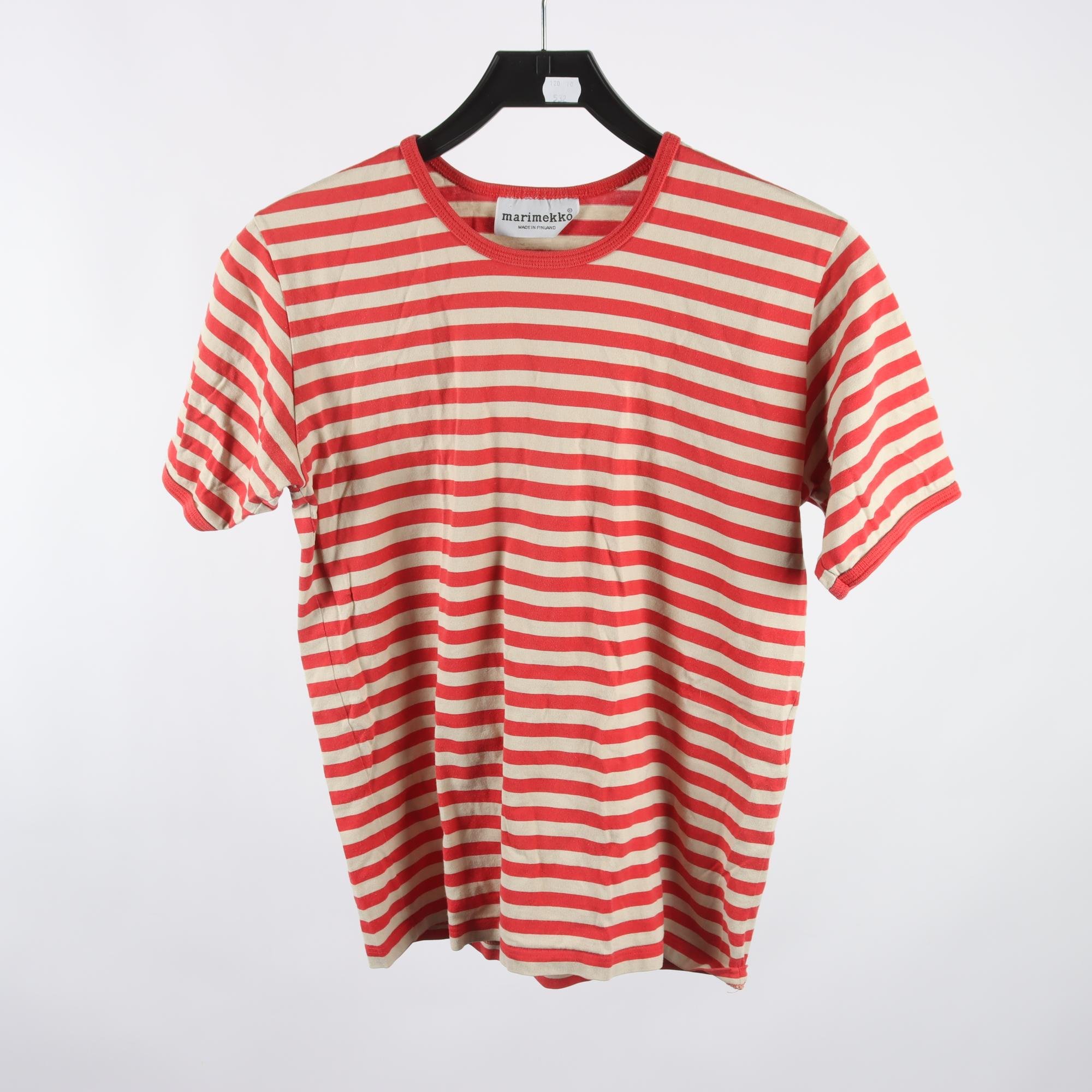 Tröja, Marimekko, randig, beige, röd, stl. S.