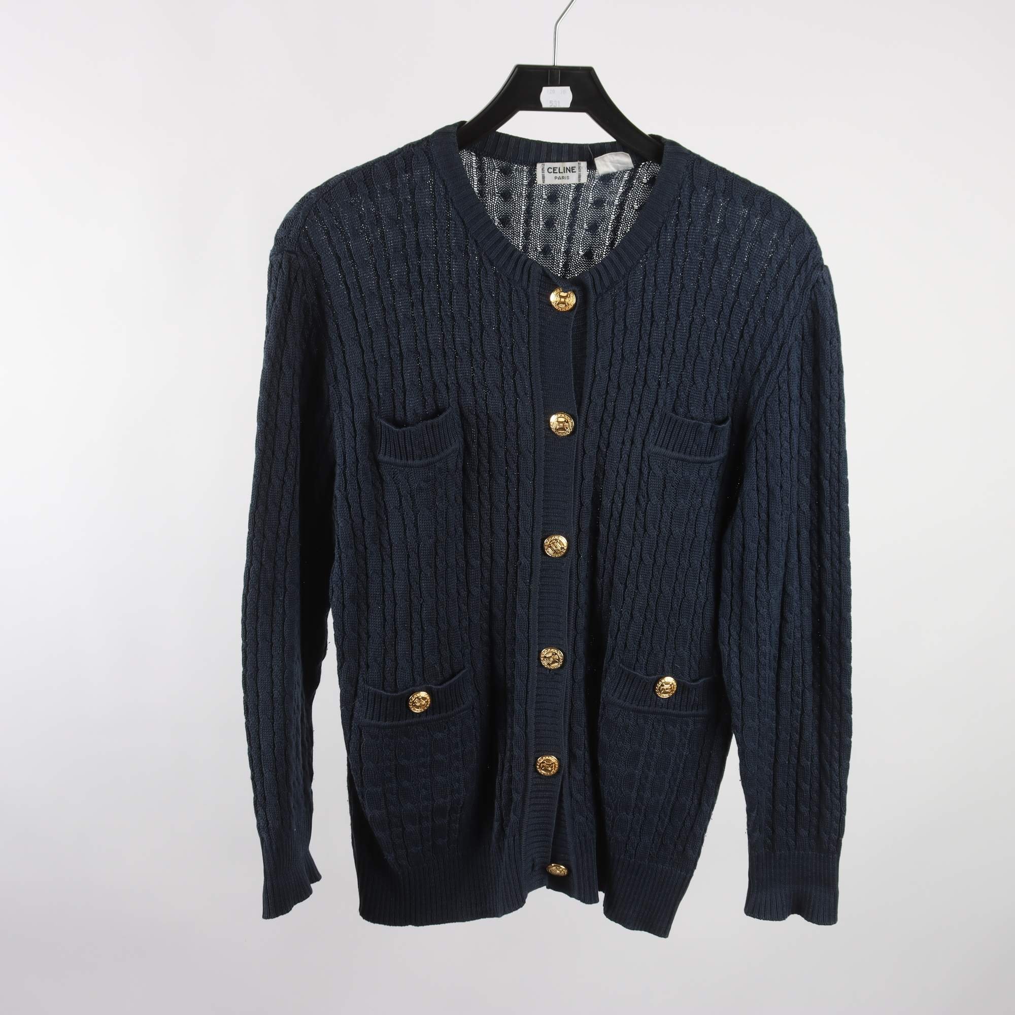 Kofta, Celine, blå, 100% bomull, stl. 44.