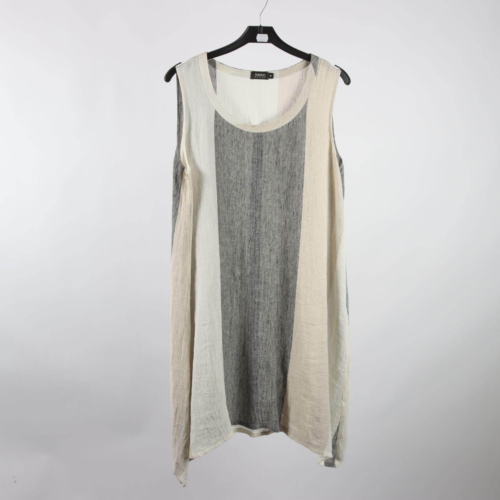 Klänning, Ralston, beige, grå, 90% lin, stl. M.