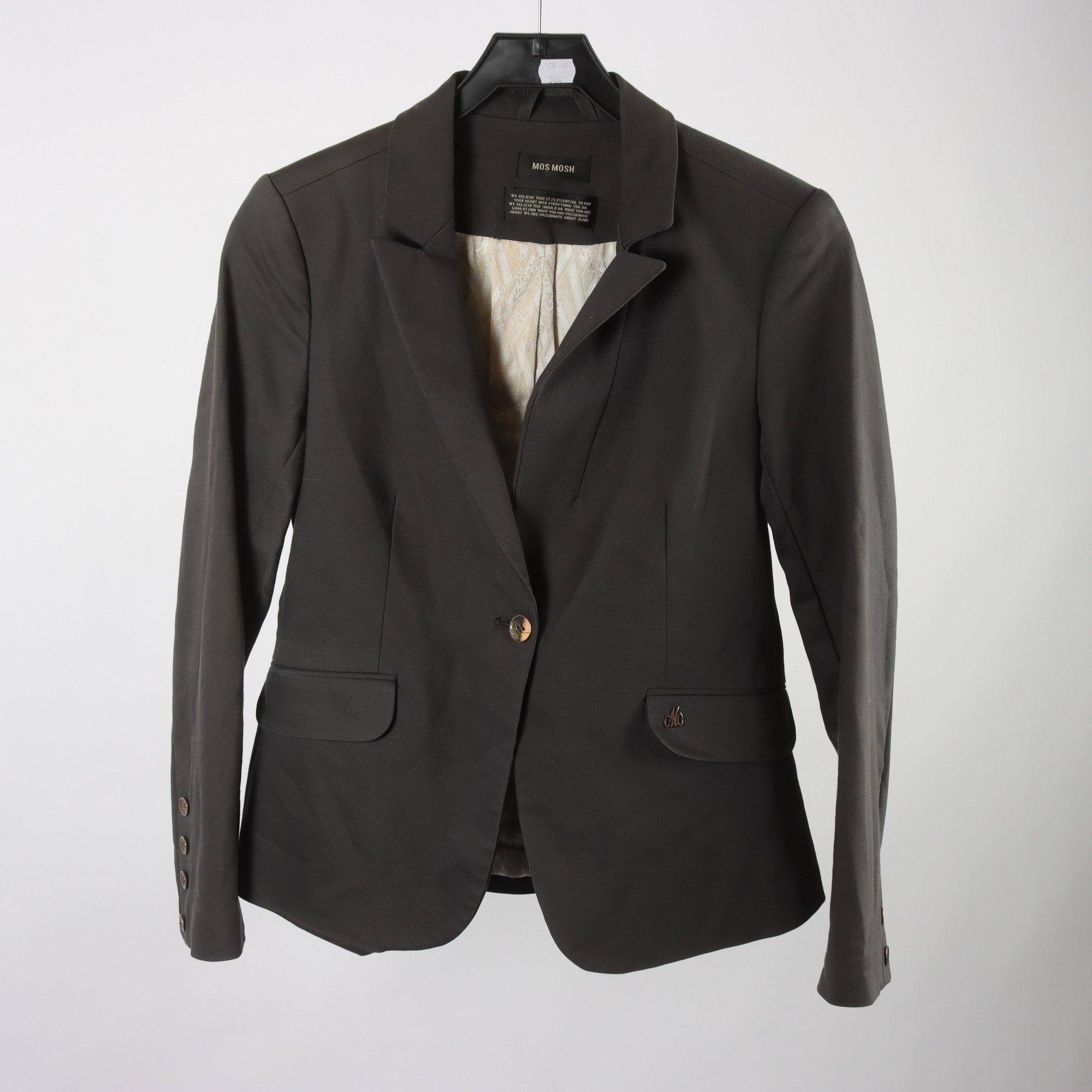 Kavaj, Mos Mosh, grå, stl. 38.