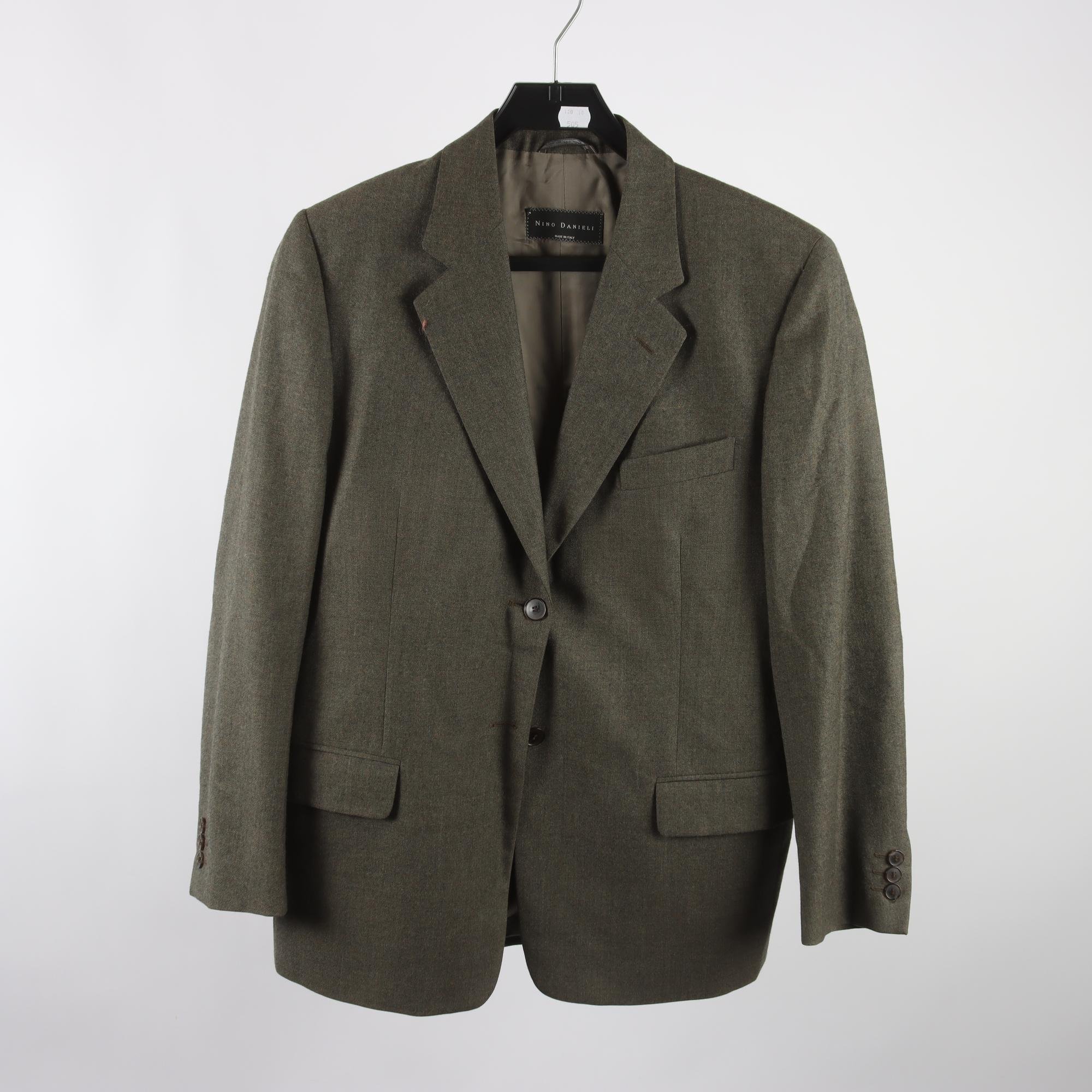 Kavaj, Nino Danieli, grön, 100% ull, stl. 44.