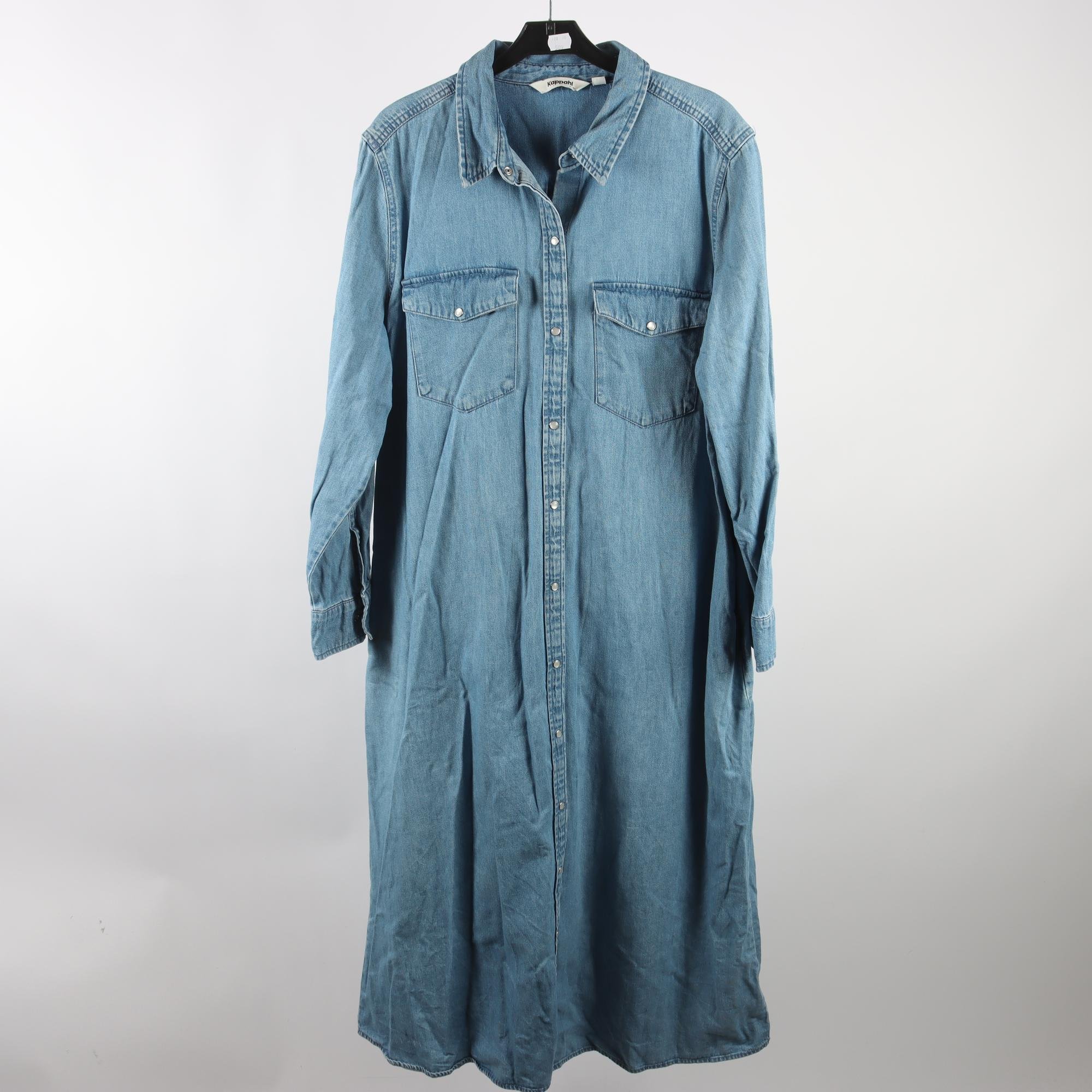 Jeansklänning, KappAhl, blå, stl. XL.