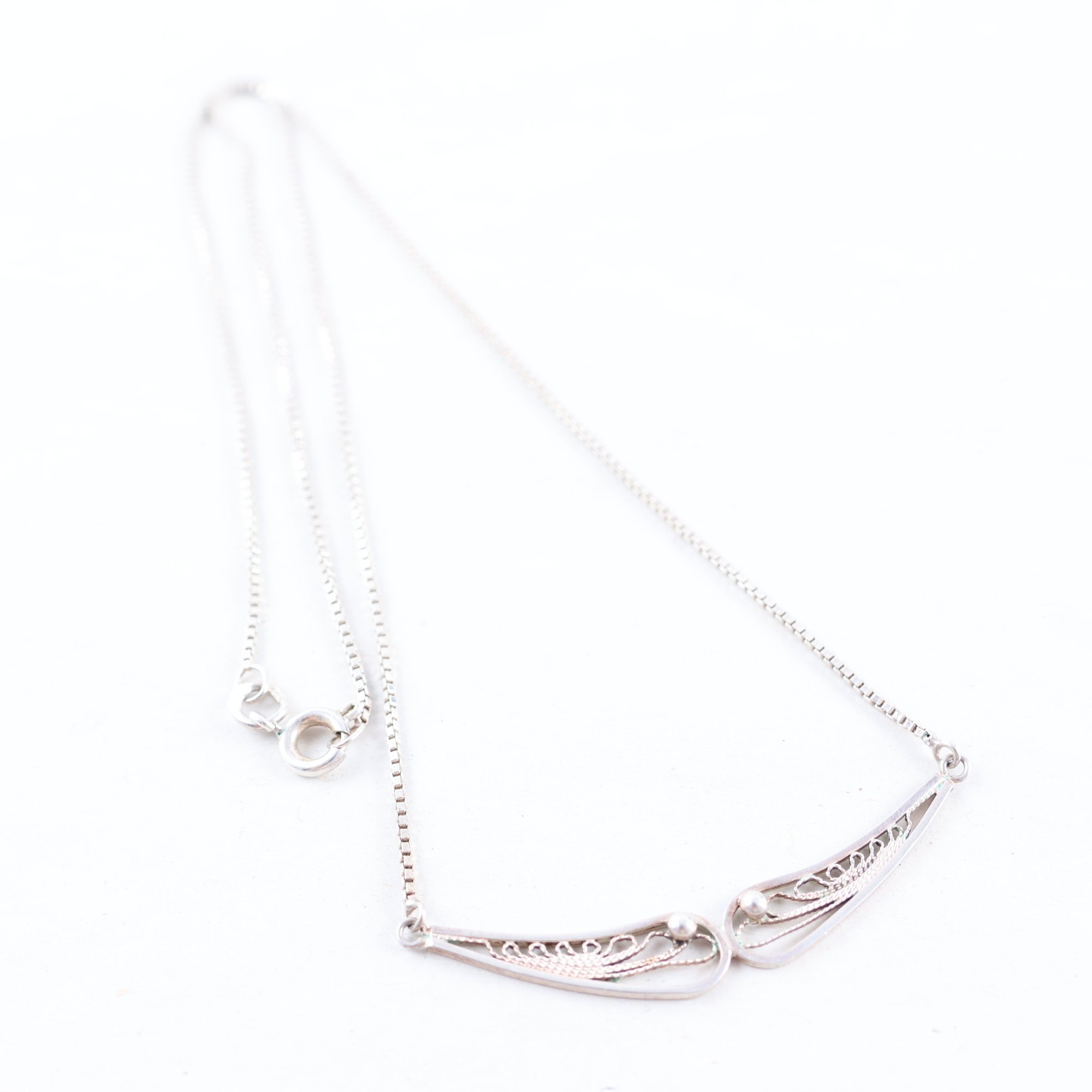 Halsband, silver, vikt: 3.4g