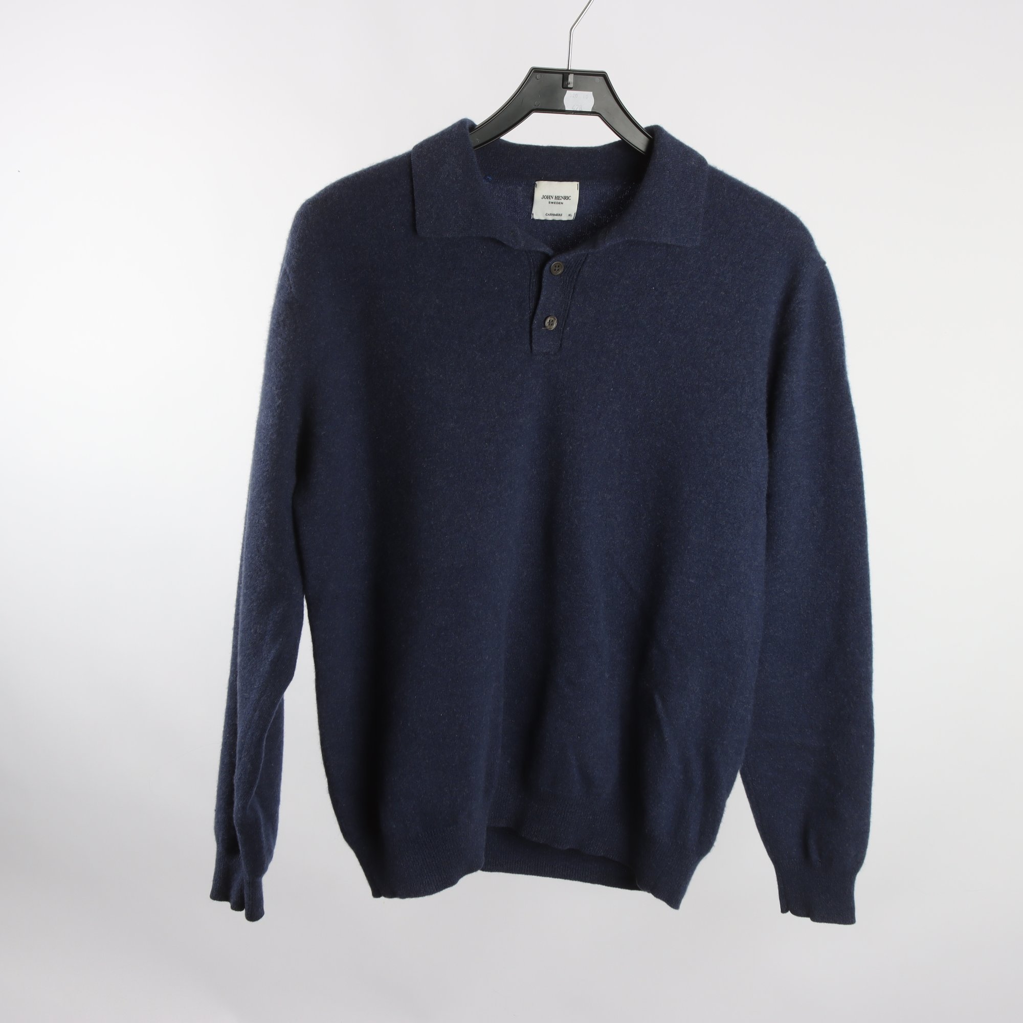 Tröja, John Henric, blå, 100% cashmere, stl. XL.