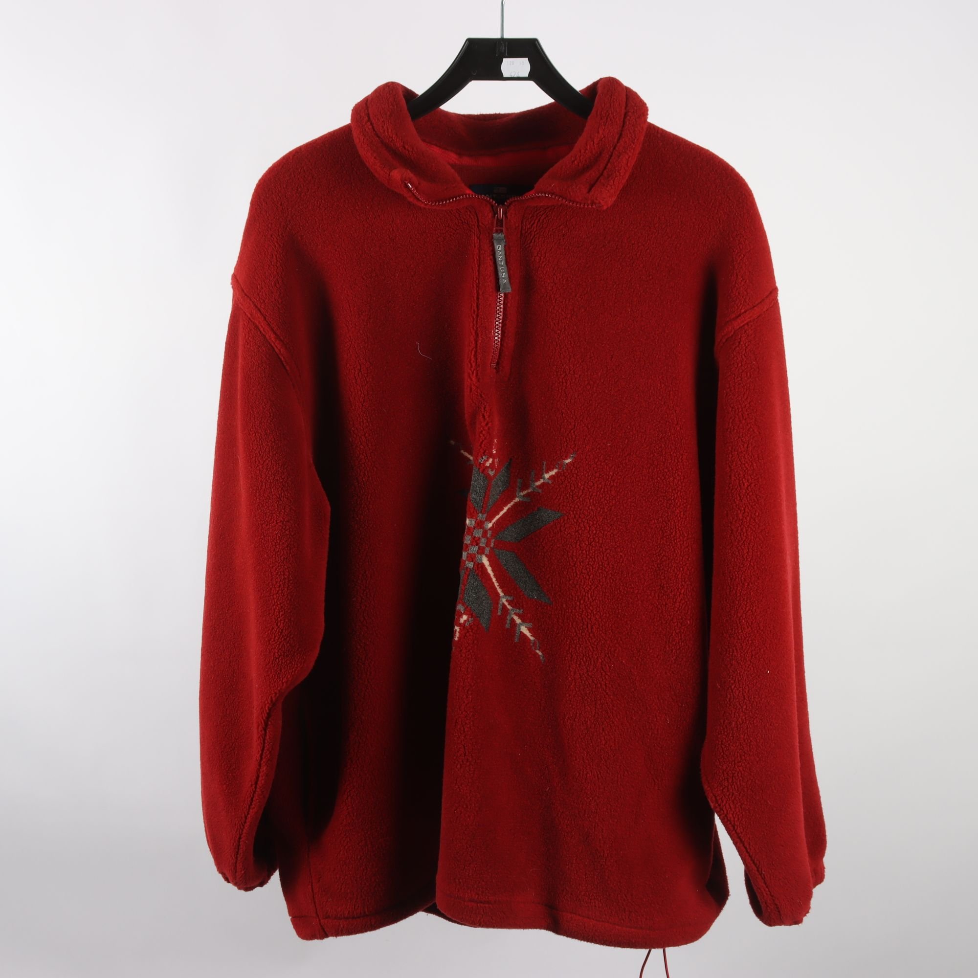 Fleecetröja, Gant Sport, röd, stl. XL.