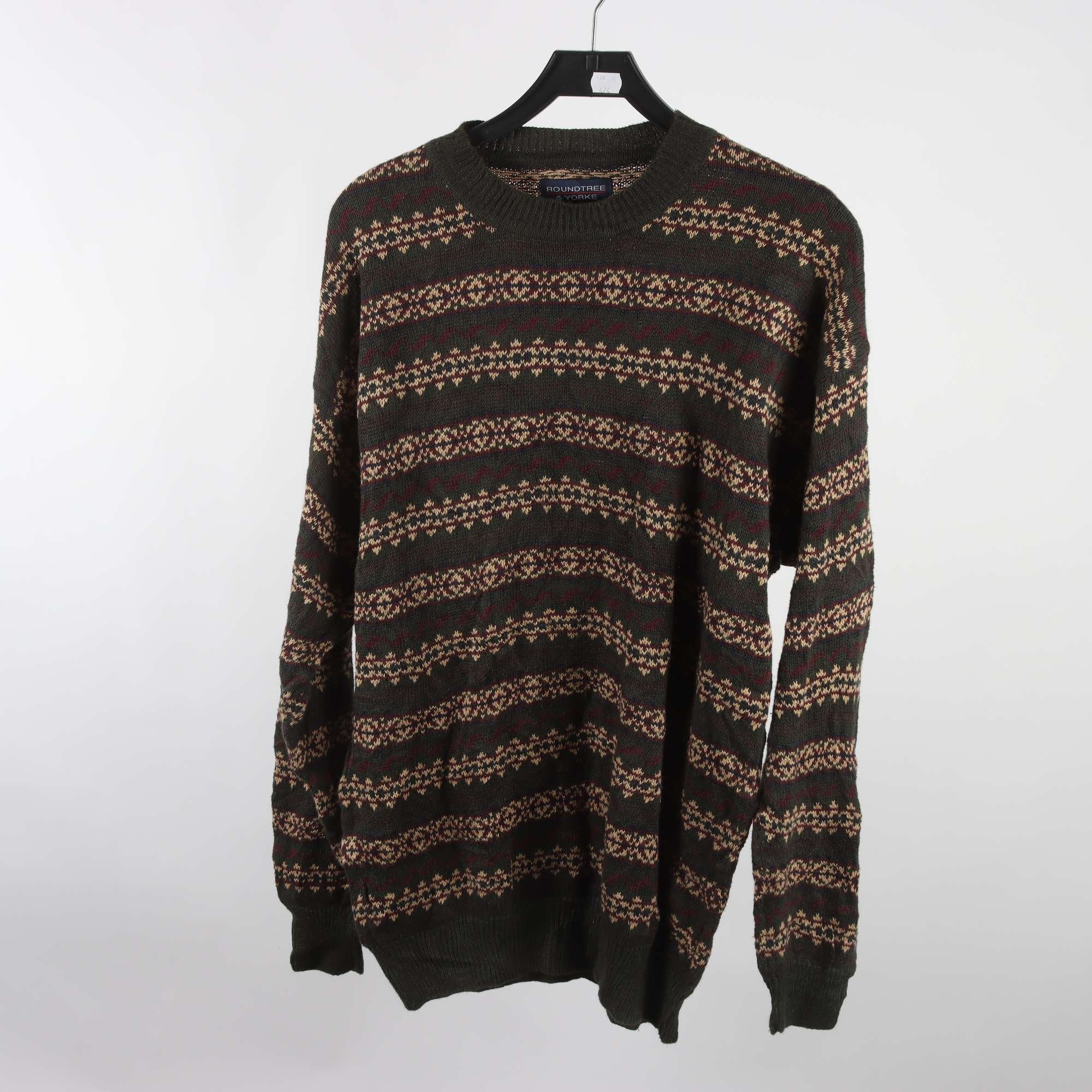 Tröja, Roundtree & Yorke, grön, beige, stl. L.