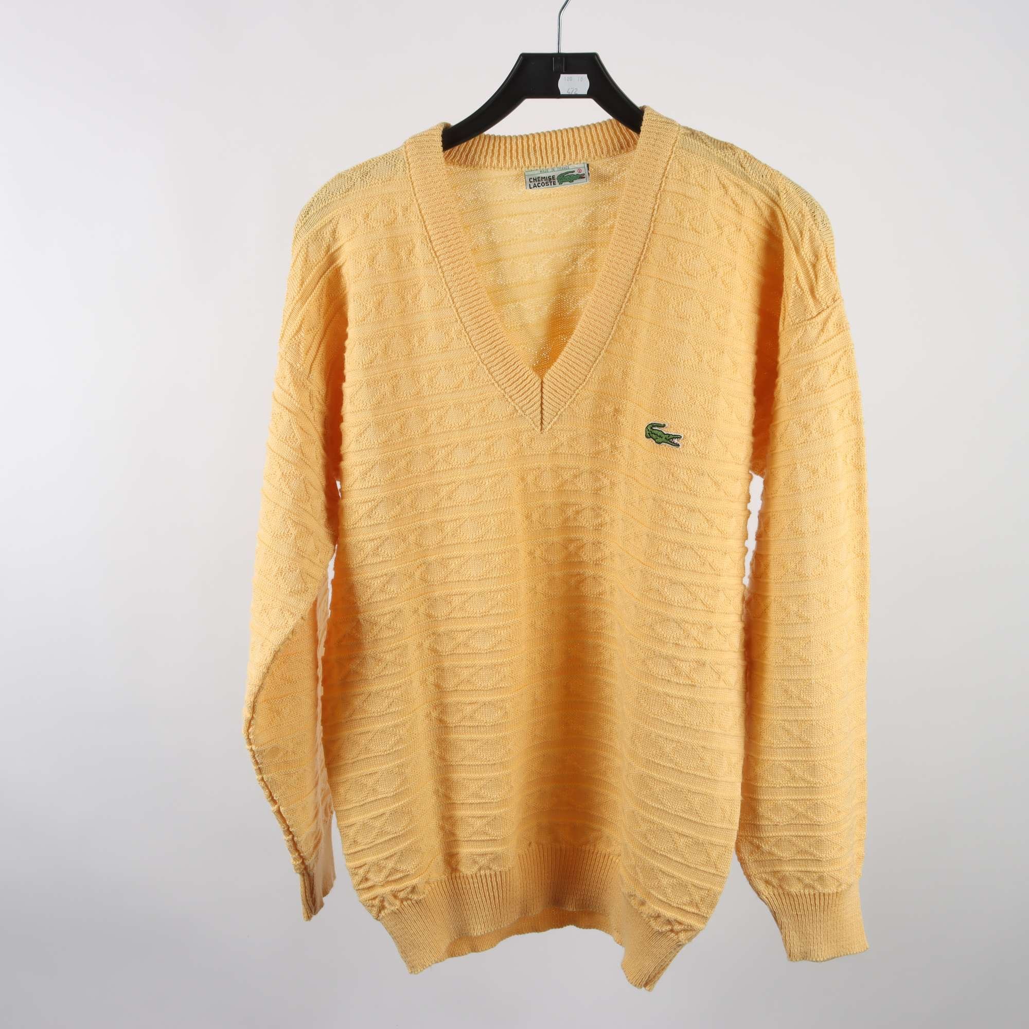 Tröja, Chemise, Lacoste, gul, stl. 52.