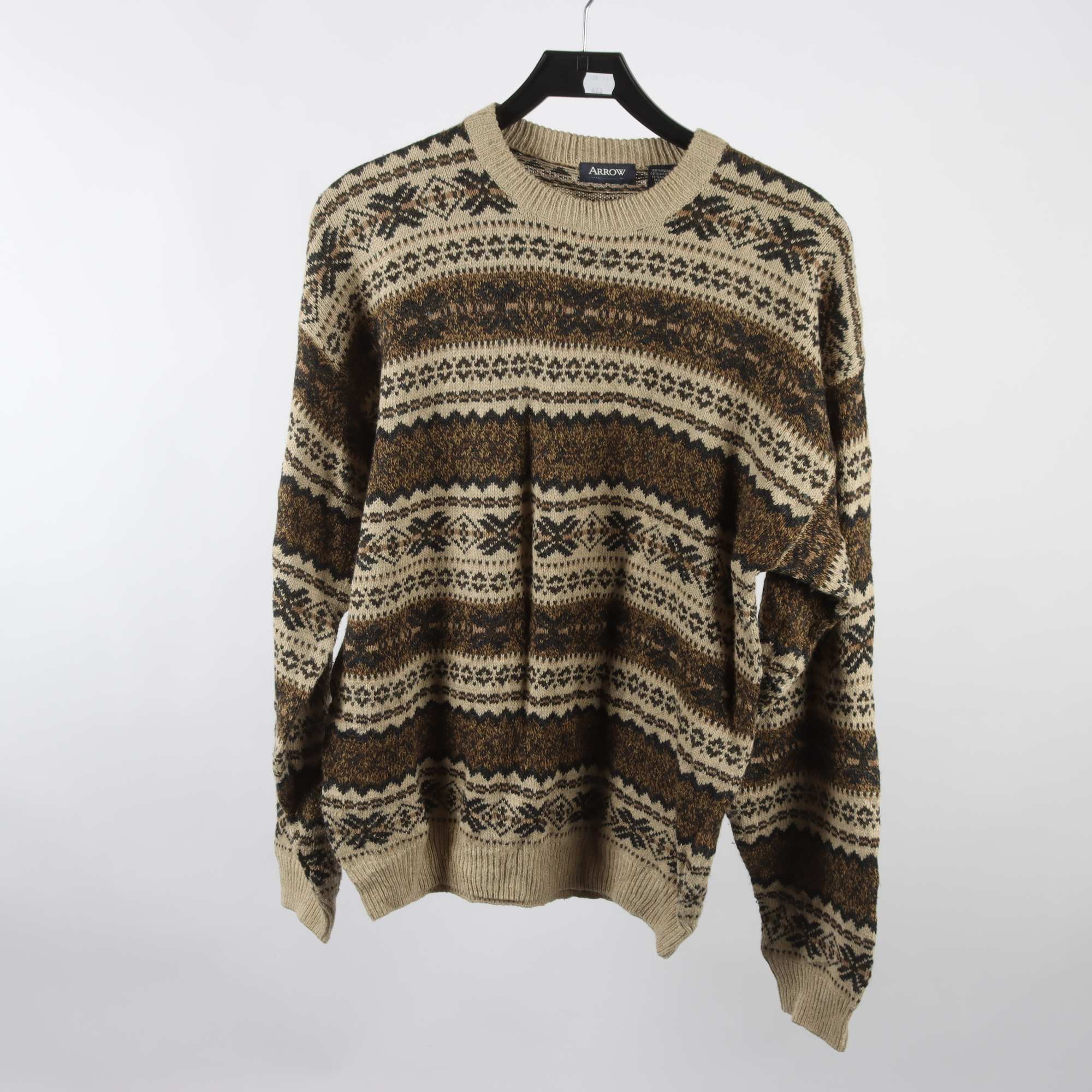 Tröja, Arrow, brun, beige, stl. M.