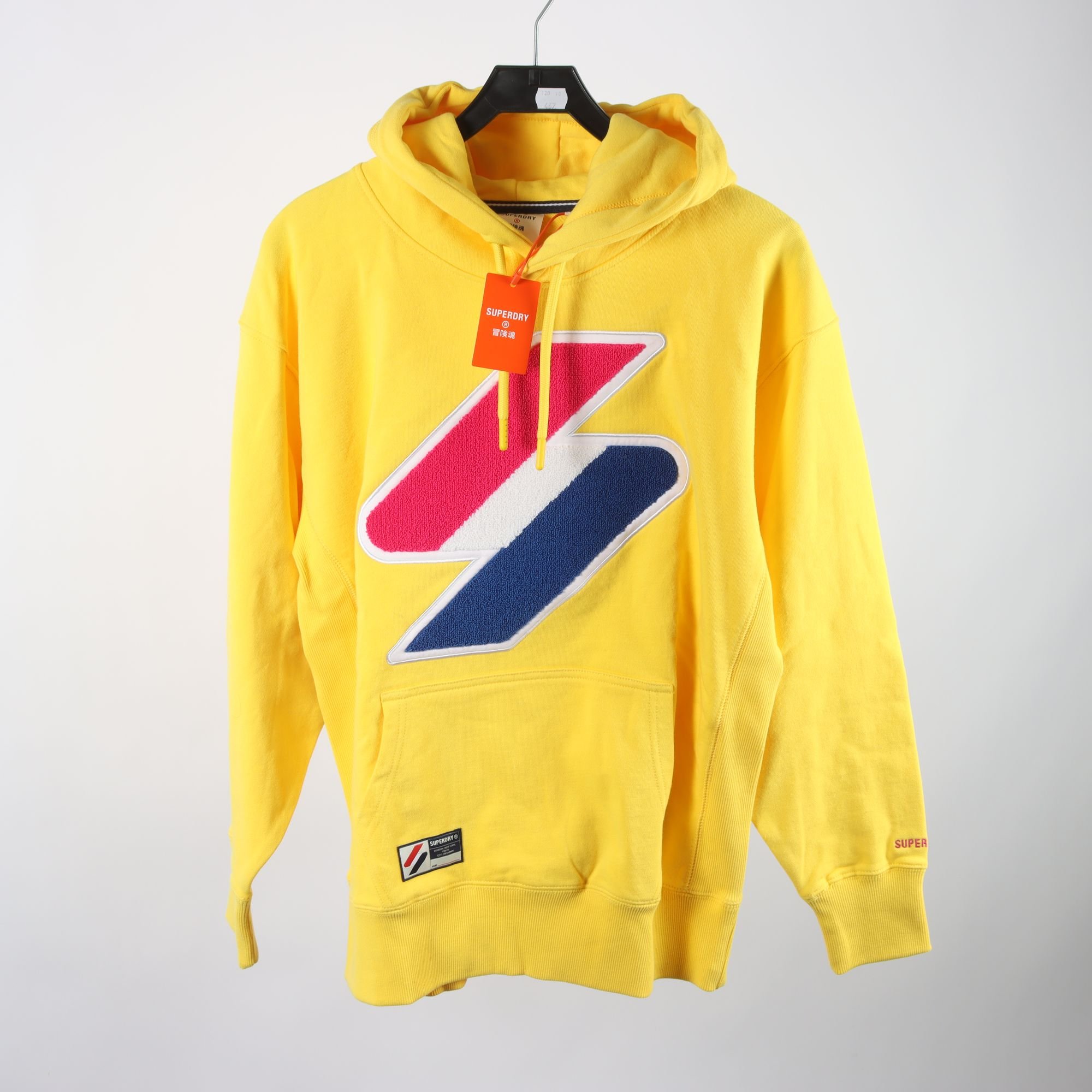 Hoodie, Superdry, gul, stl. S.