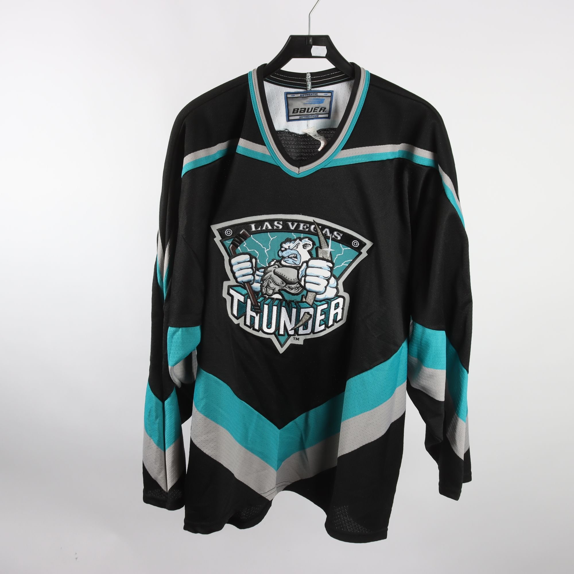 Hockeytröja, Bauer, Las Vegas, Thunder, svart, turkos, stl. XL.