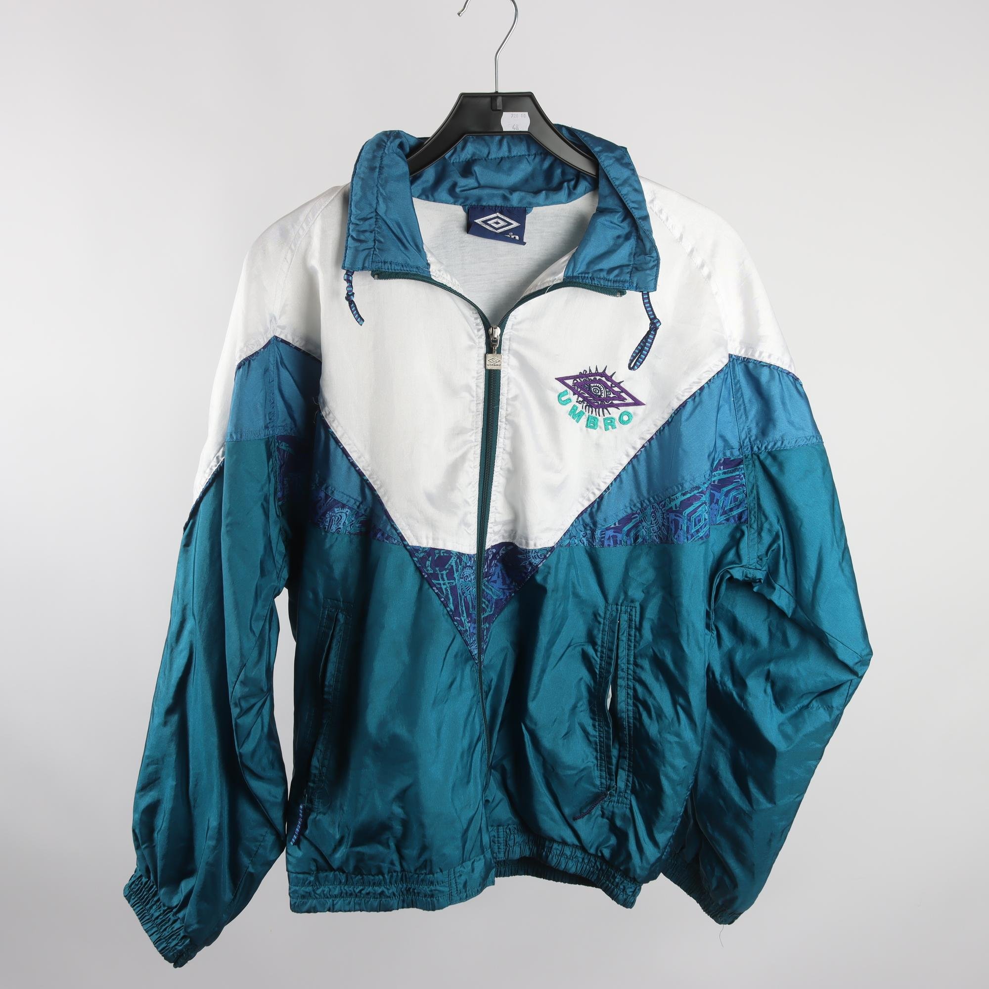 Sportjacka, Umbro, blå, vit, stl. S