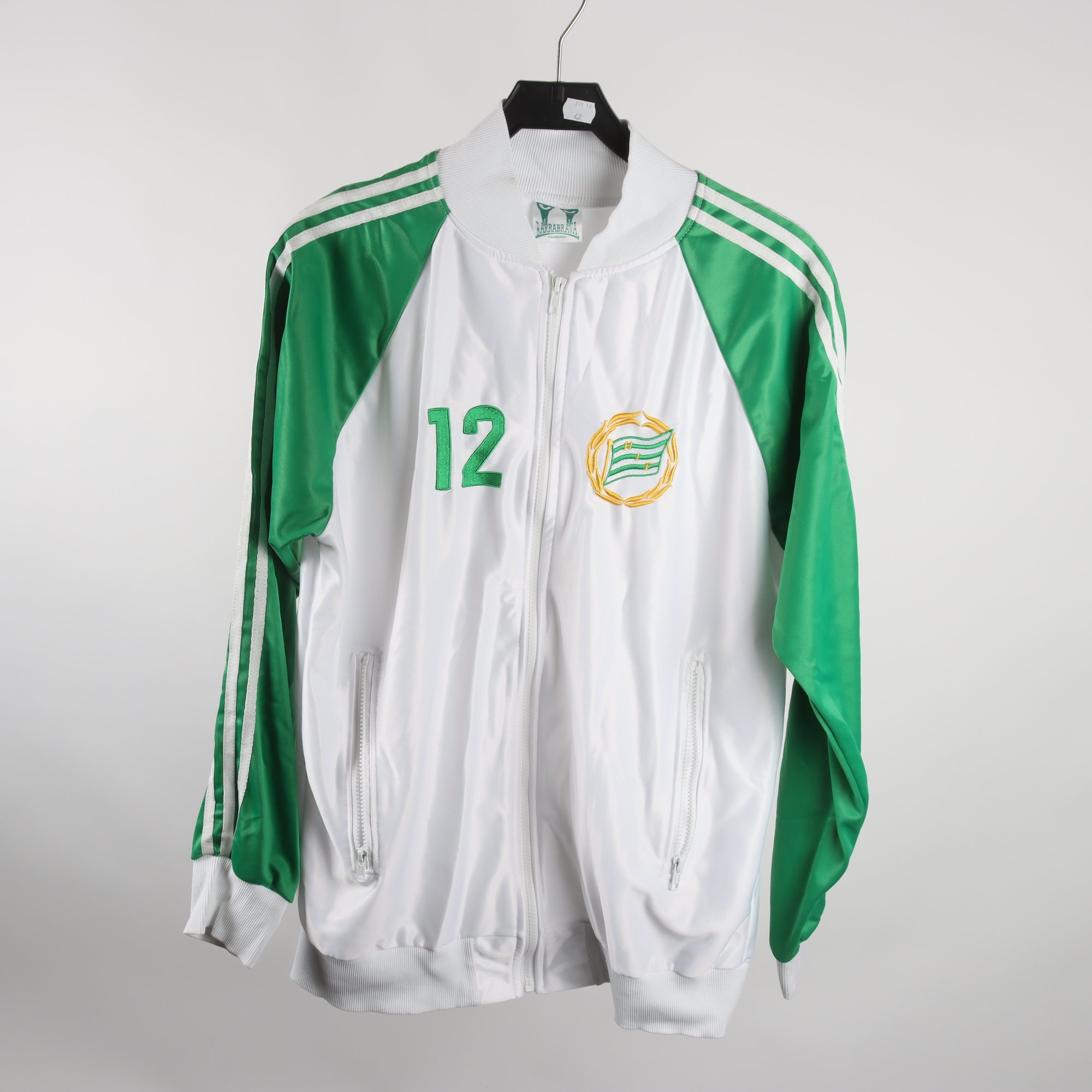 Sportjacka, Barrabrava, HIF Hammarby, grön, vit, stl. L