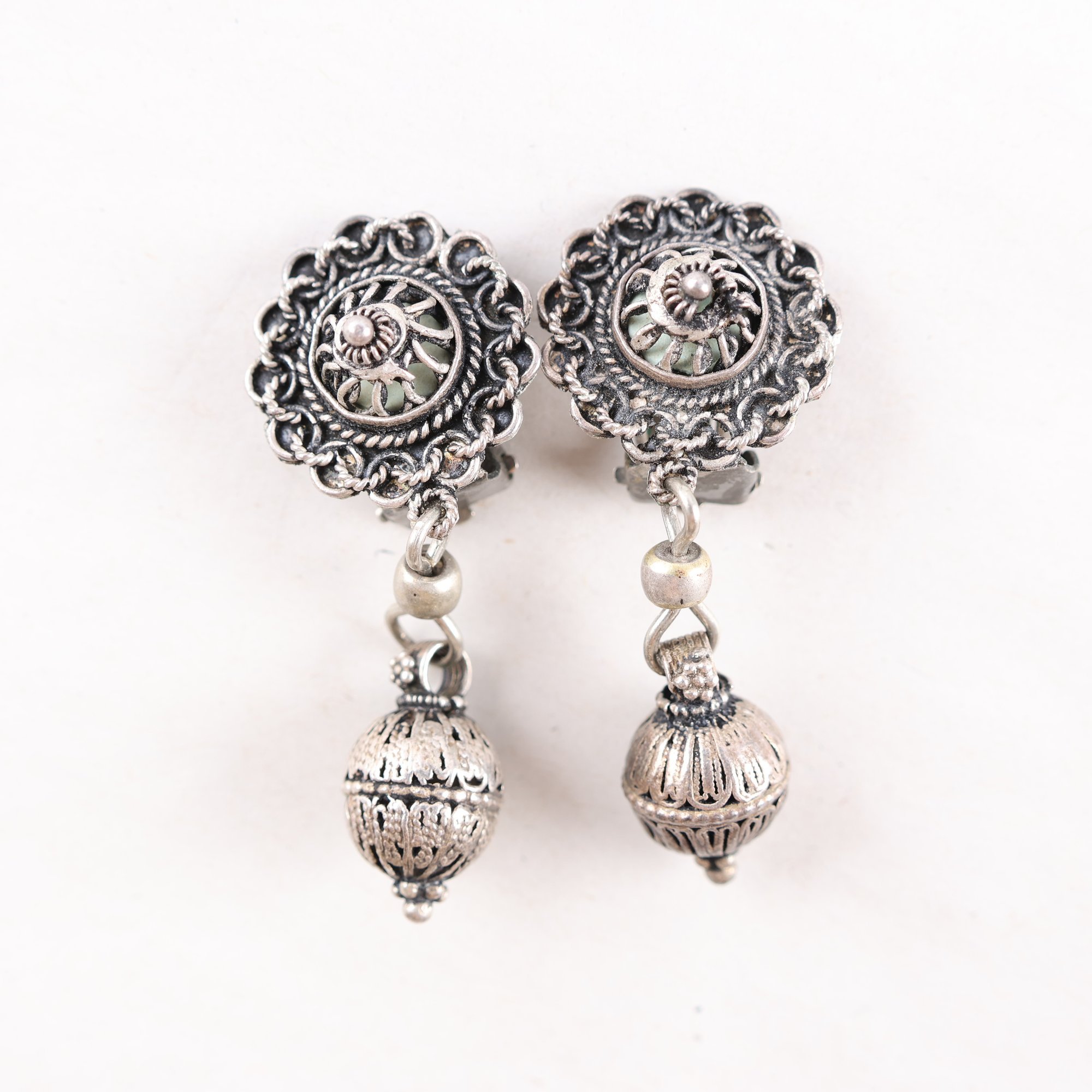 Örhängen, silver, clips, vikt: 9.2g