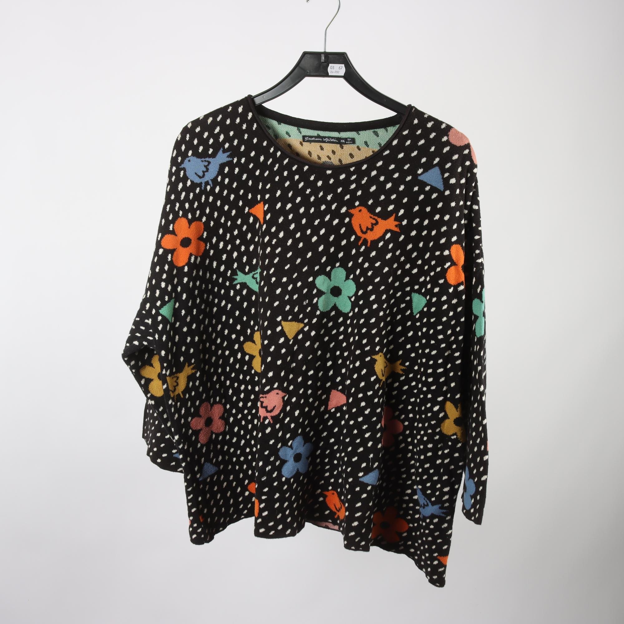 Stickad tröja, Gudrun Sjödén, stl. XXL