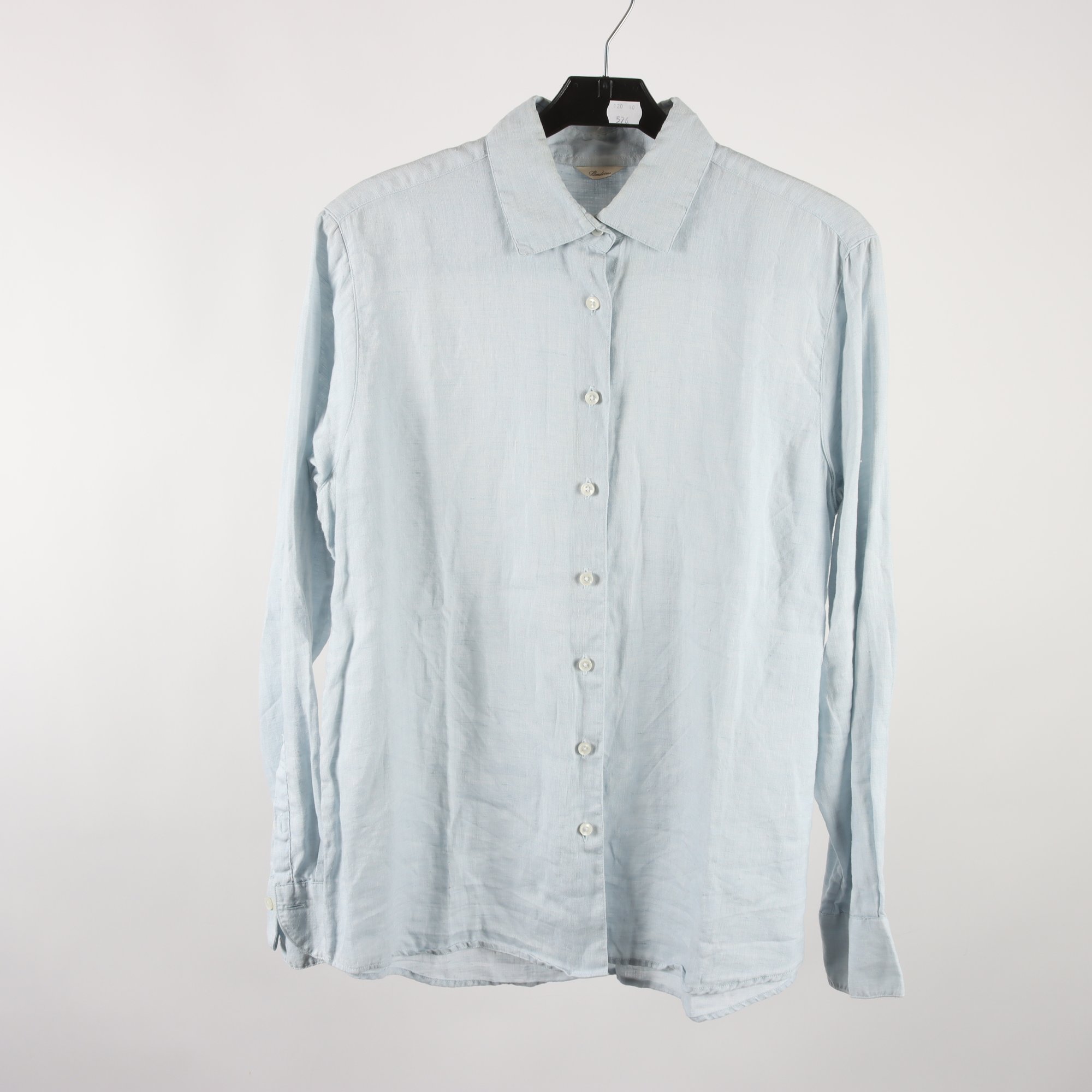 Blus, Stenströms, ljusblå, 100% lin, stl. 38.