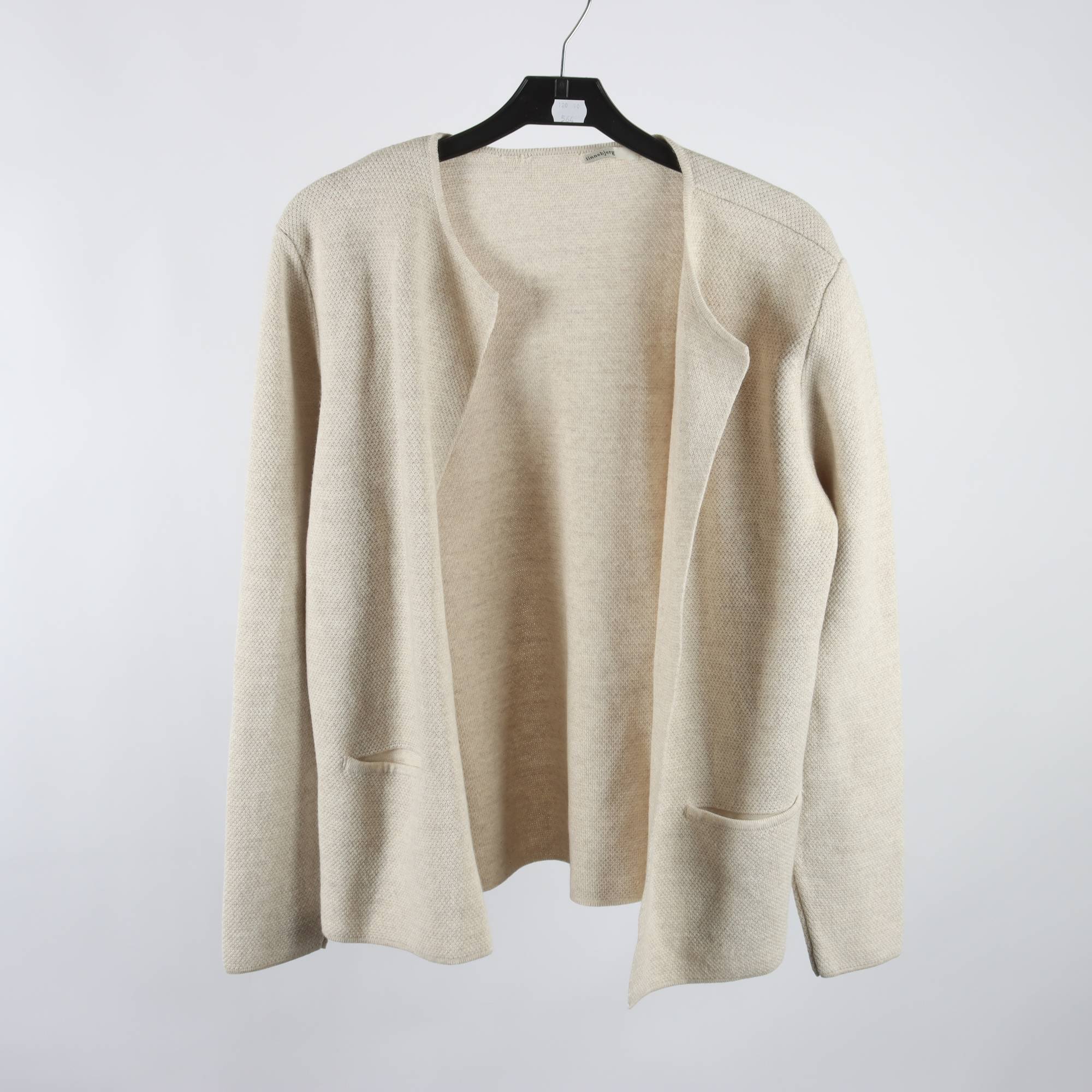 Kofta, Sibin Linnebjerg, beige, ullmix, stl. L.