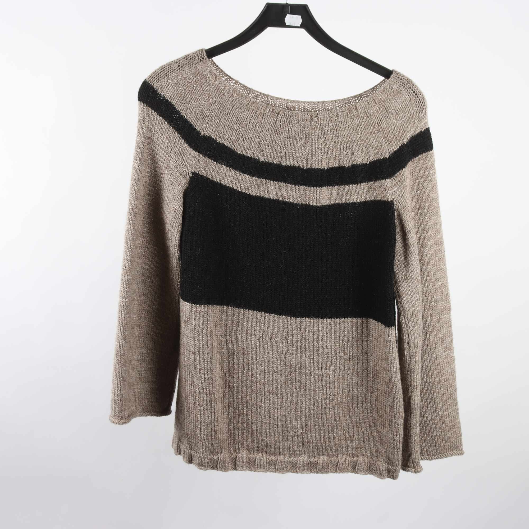 Tröja, Okänd, svart, beige, stl. S.