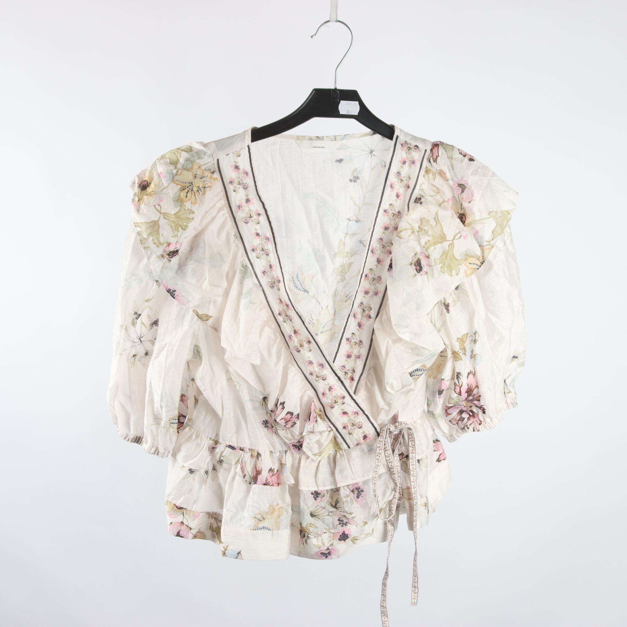 Blus, H&M, blommig, stl ca. S