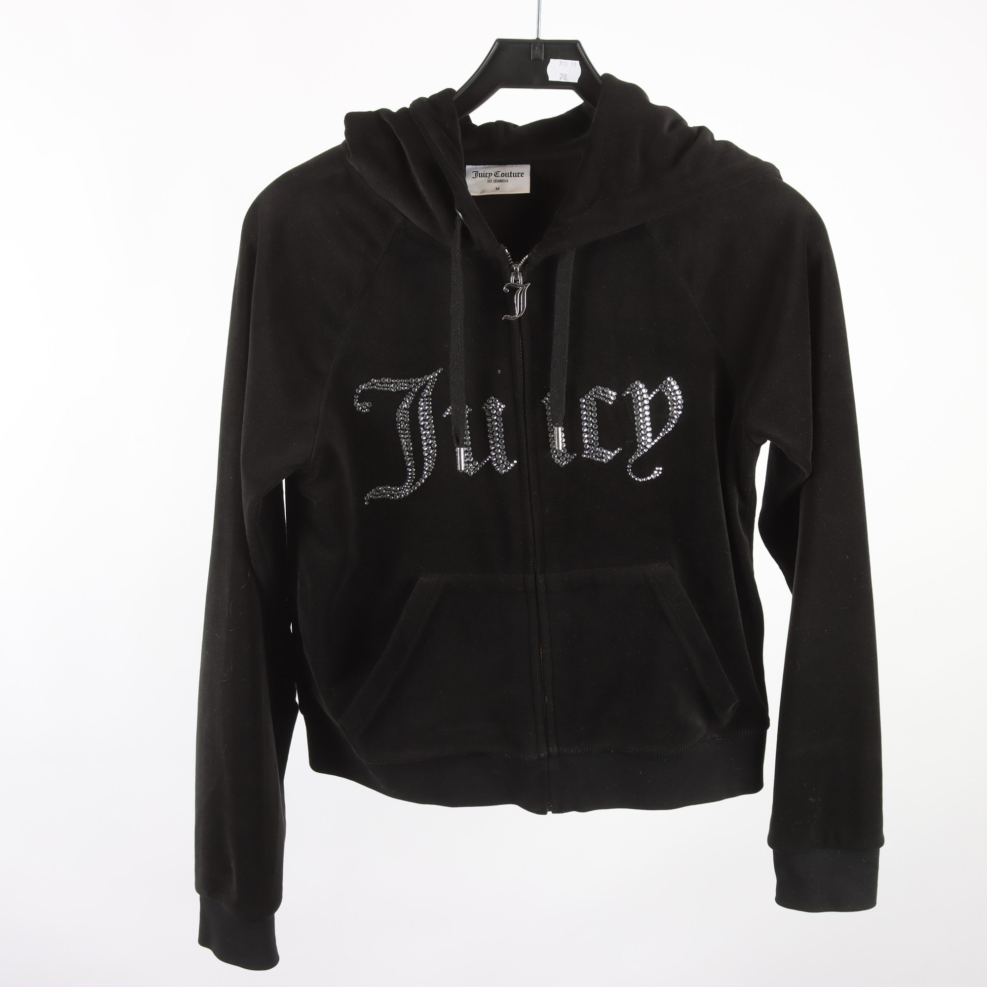 Huvtröja, Juicy Couture, svart, stl. M