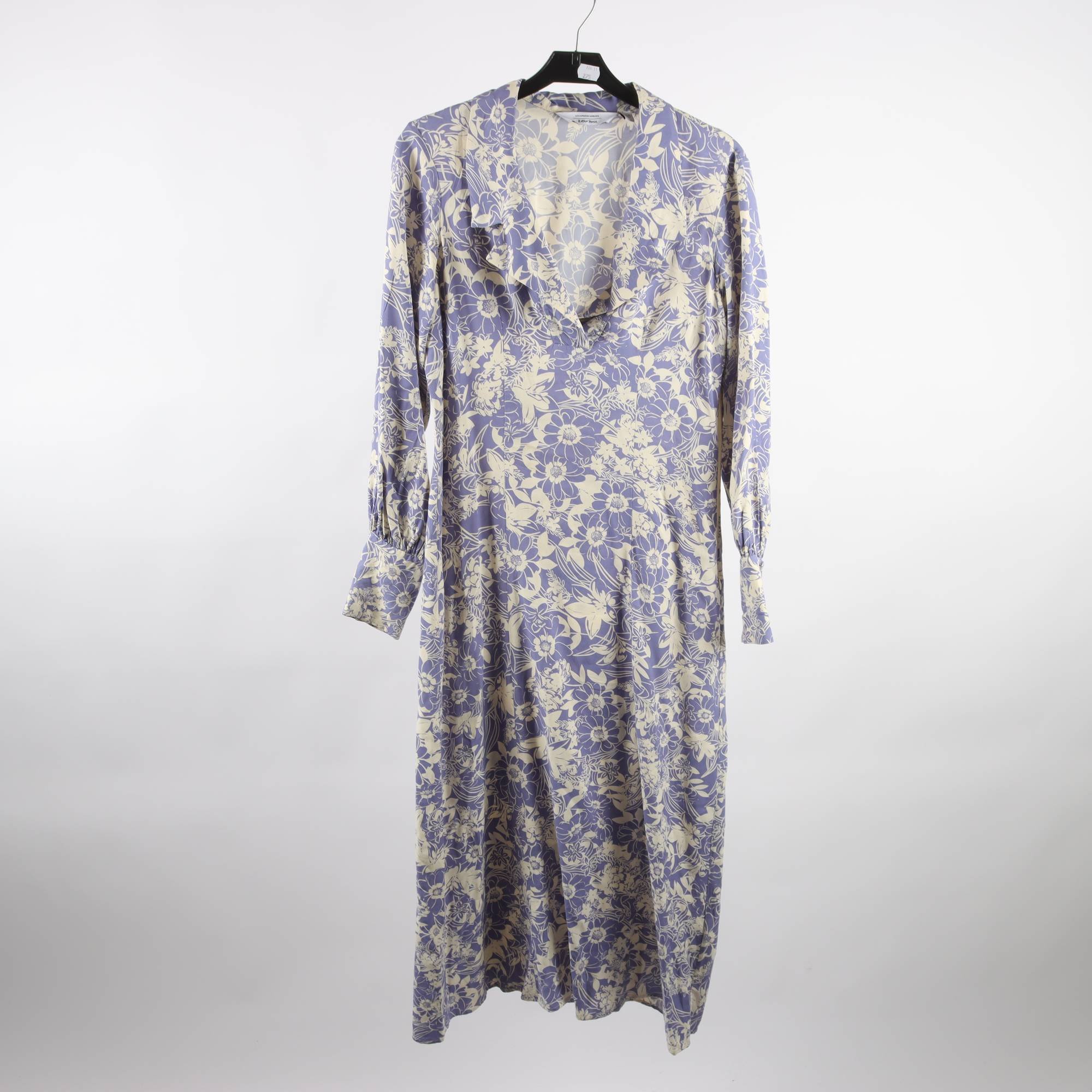 Klänning, & Other Stories, lila, vit, mönstrad, stl. 36