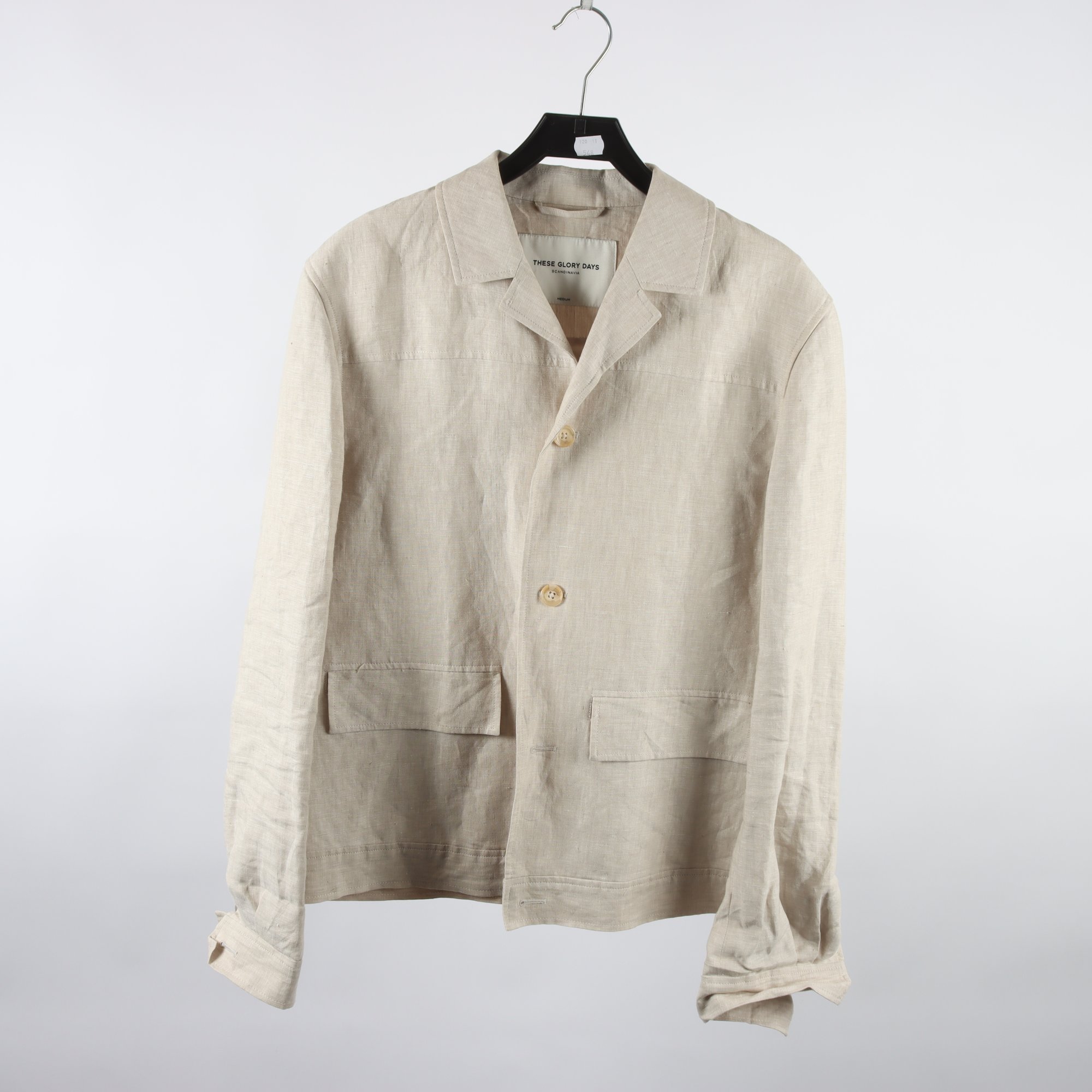 Kavaj, These Glory Days, beige, 100% lin, stl. M.