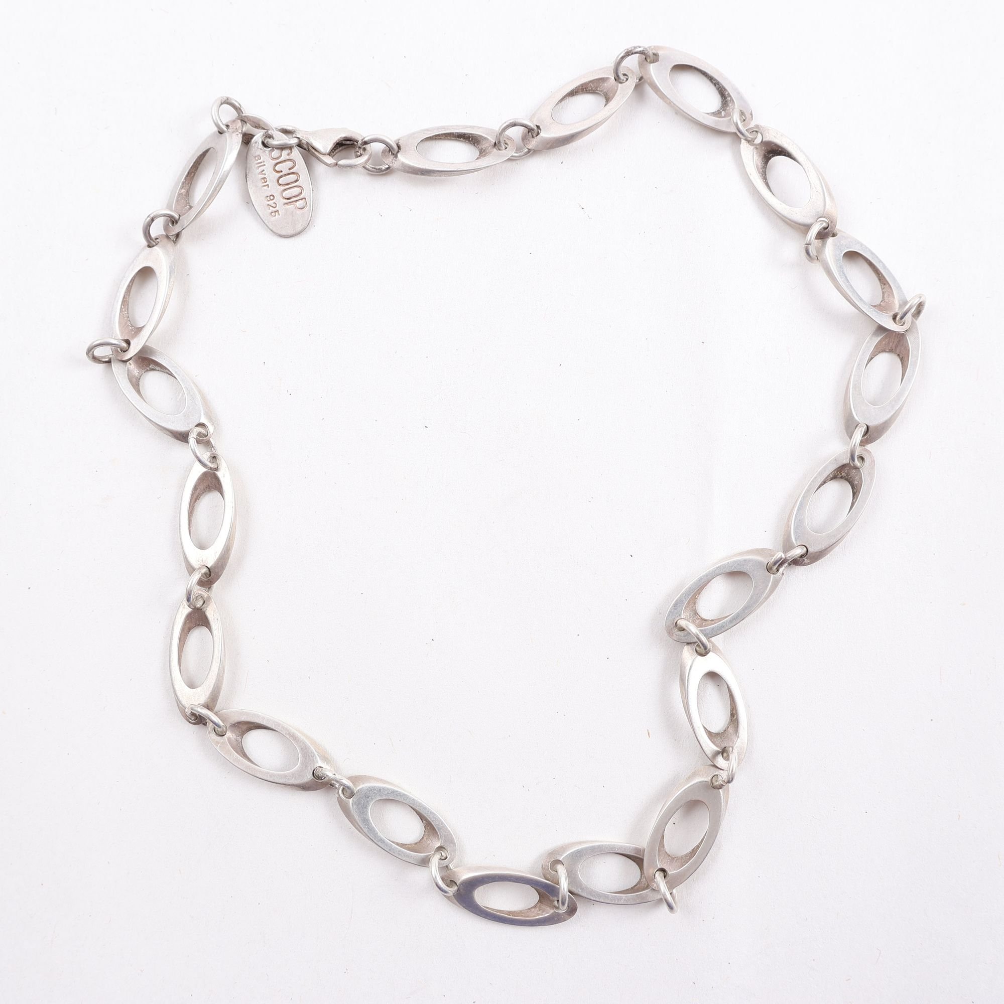 Halsband, silver, Scoop, vikt: 19.3g