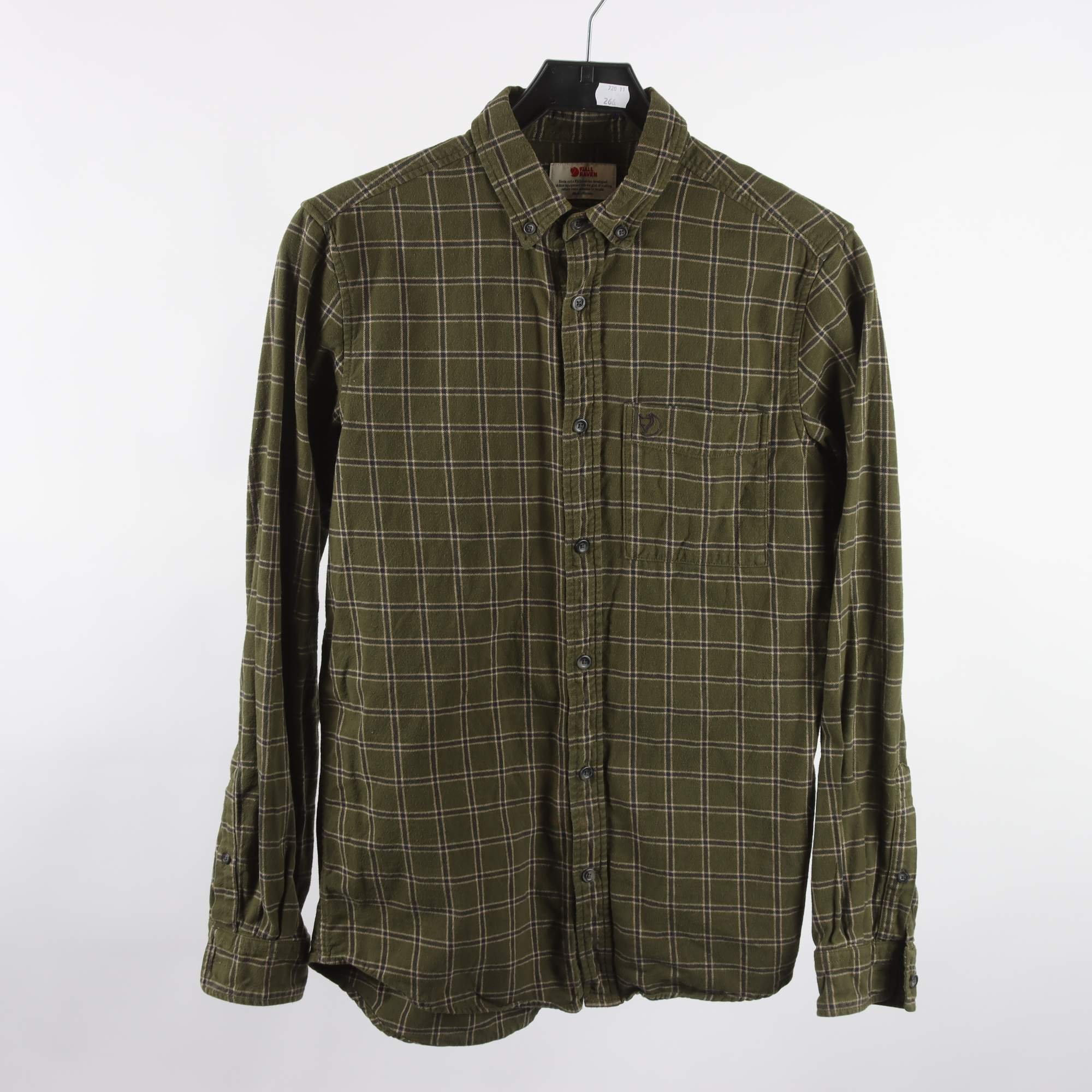 Skjorta, Fjällräven, grön, rutig, stl. S